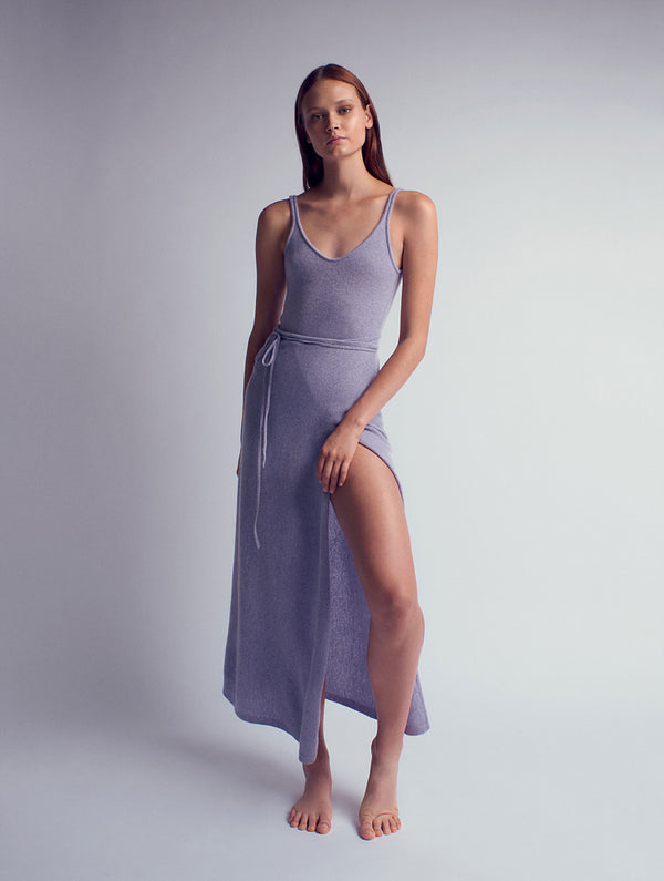 Leap Concept Esmeralda Cashmere Wrap Skirt Lilac