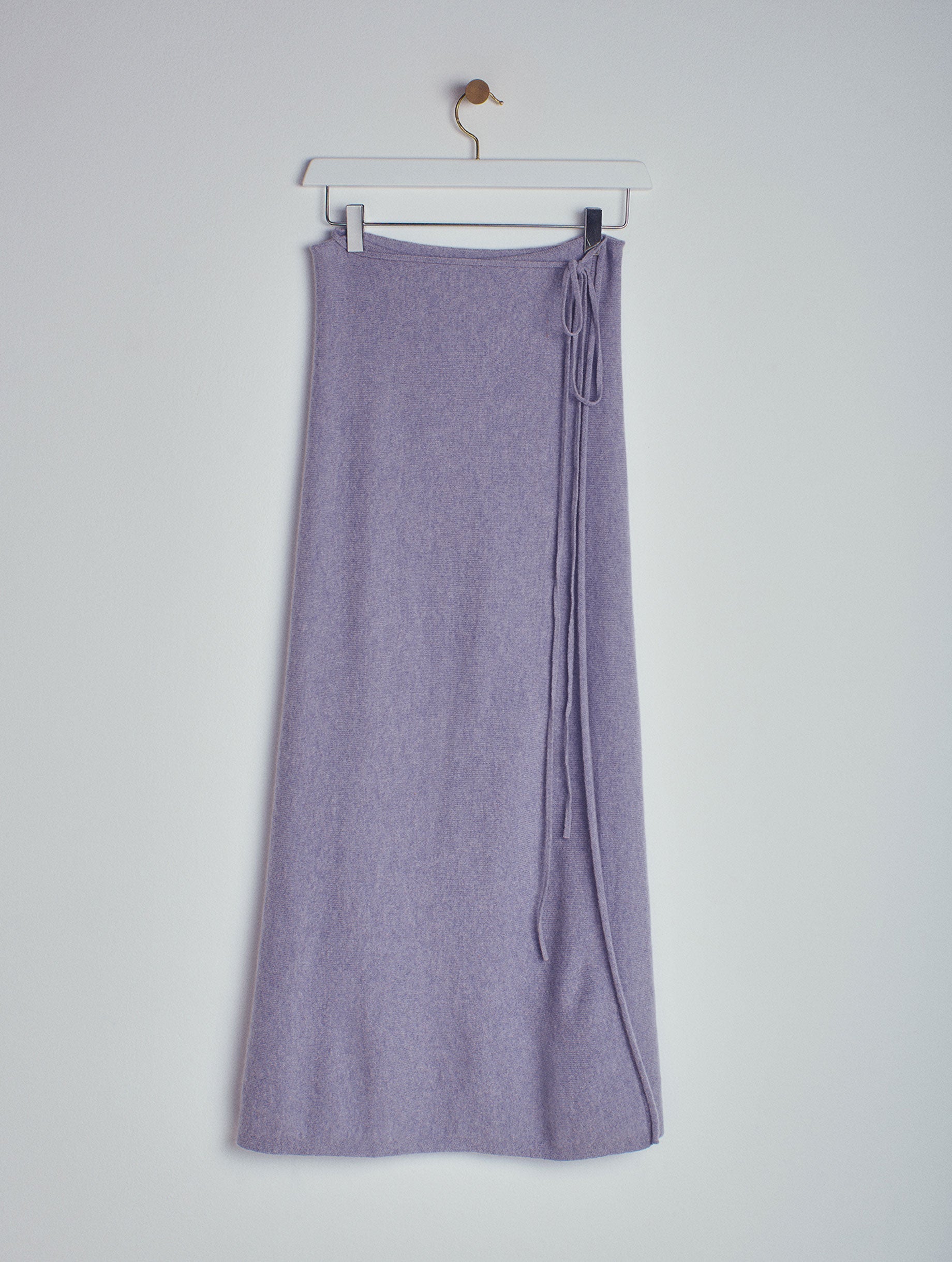 Leap Esmeralda Cashmere Wrap Skirt Lilac