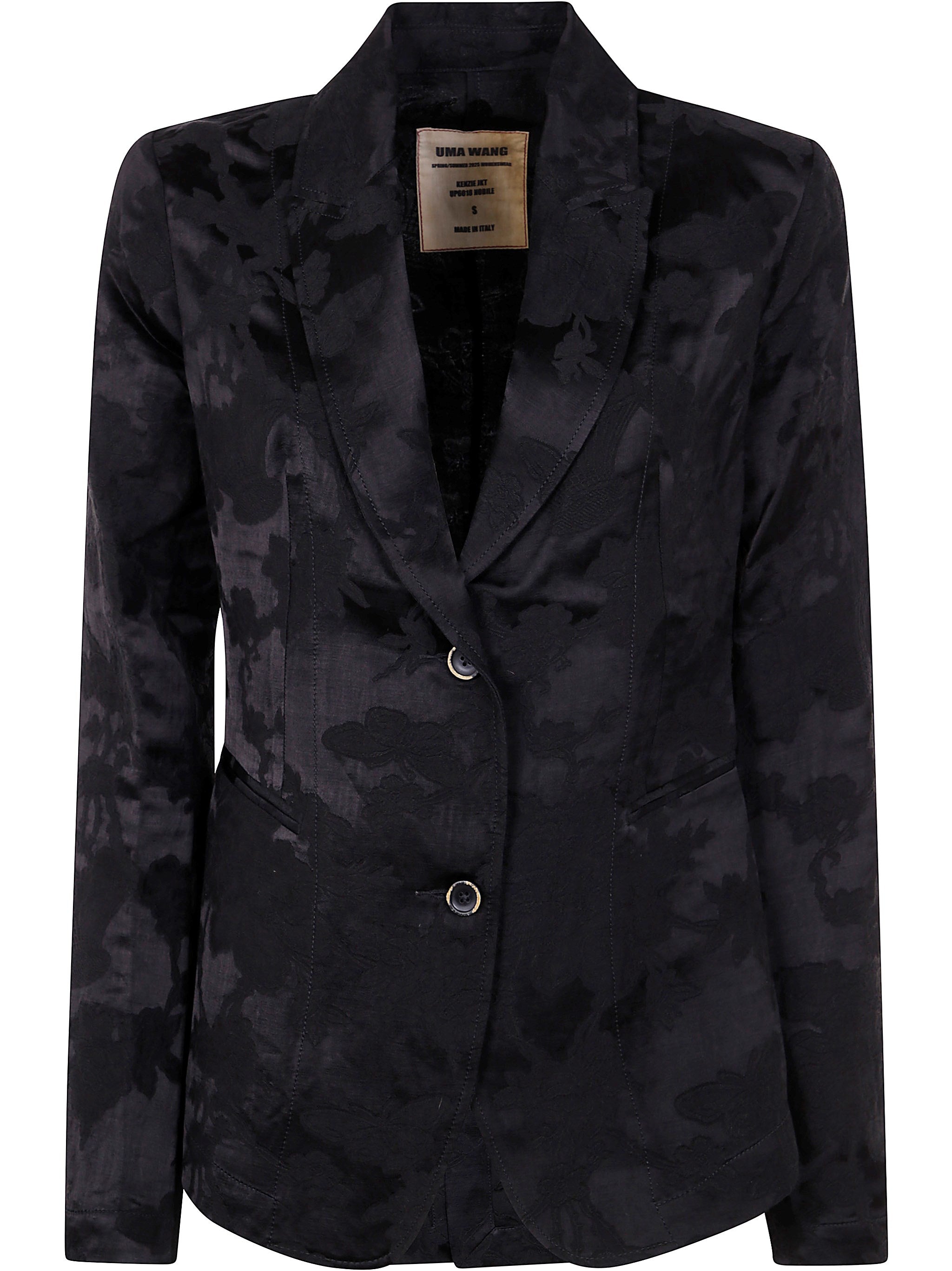 Uma Wang Black Jacquard Kenzie Jacket