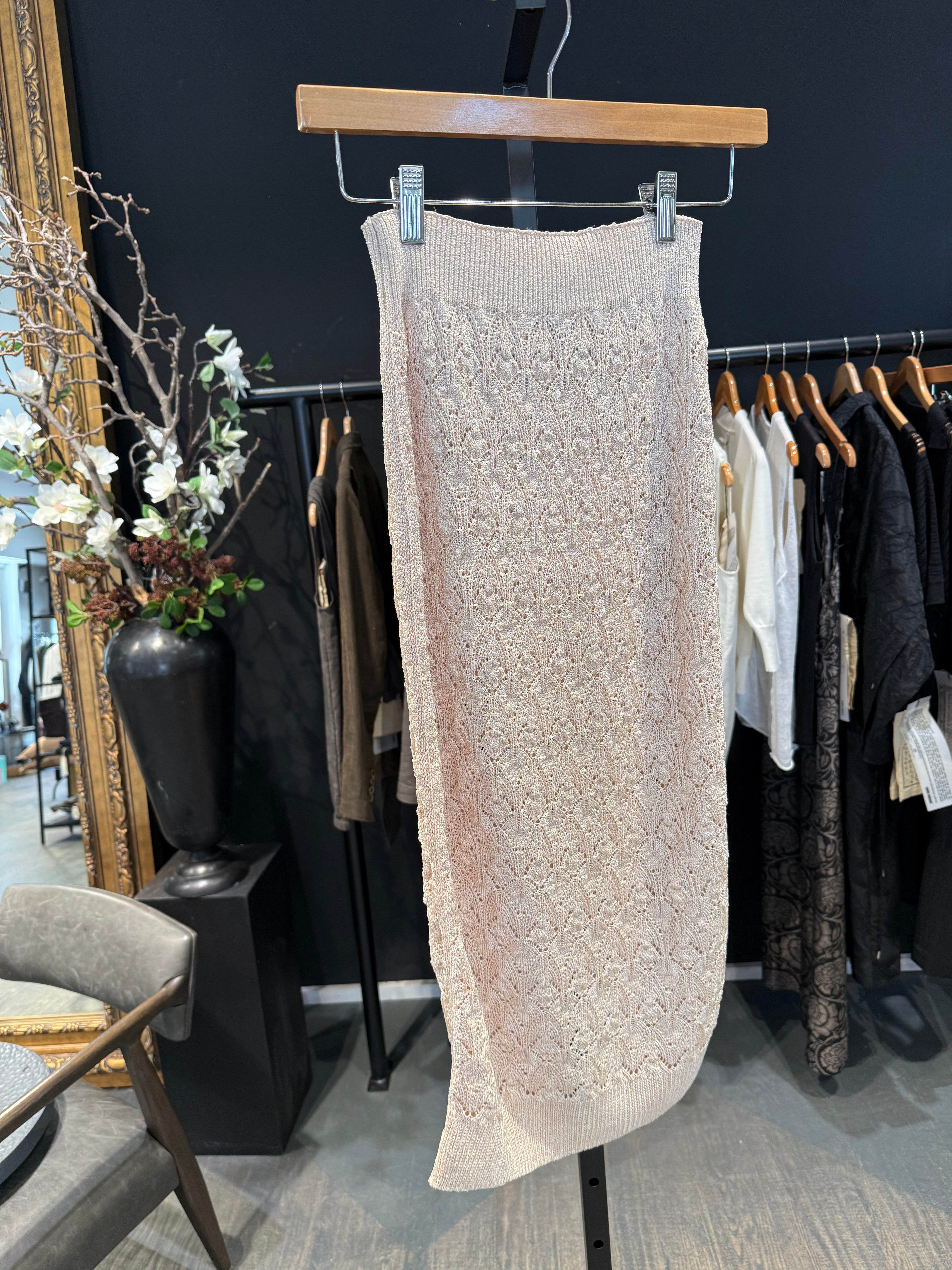 Des Phemmes Openwork Tube Skirt | Nut
