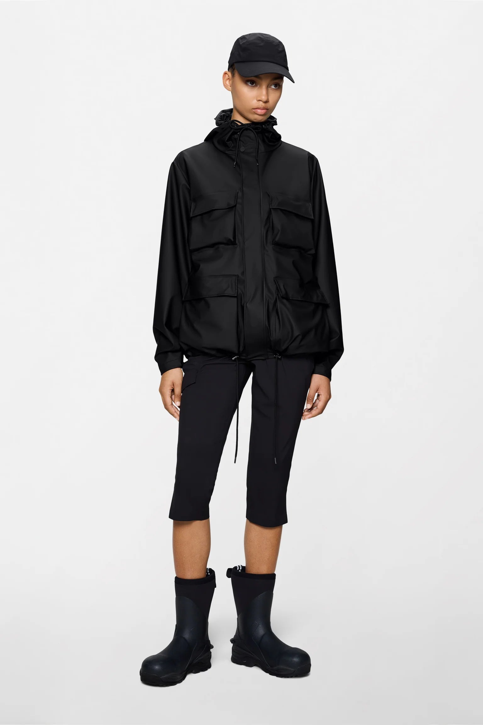 Rains Pocket Jacket | Black
