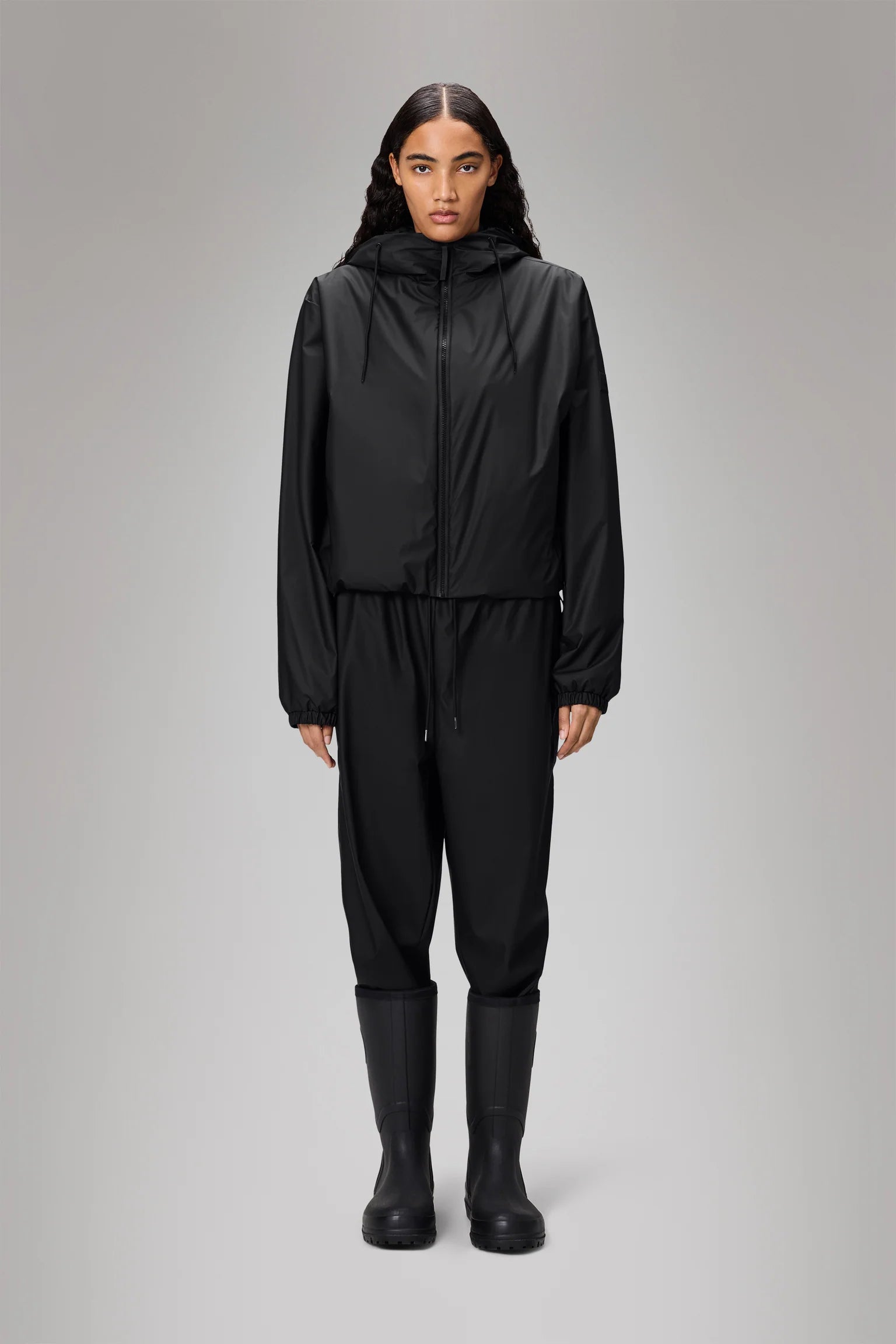 Rains Lohja Short Insulated Jacket Black