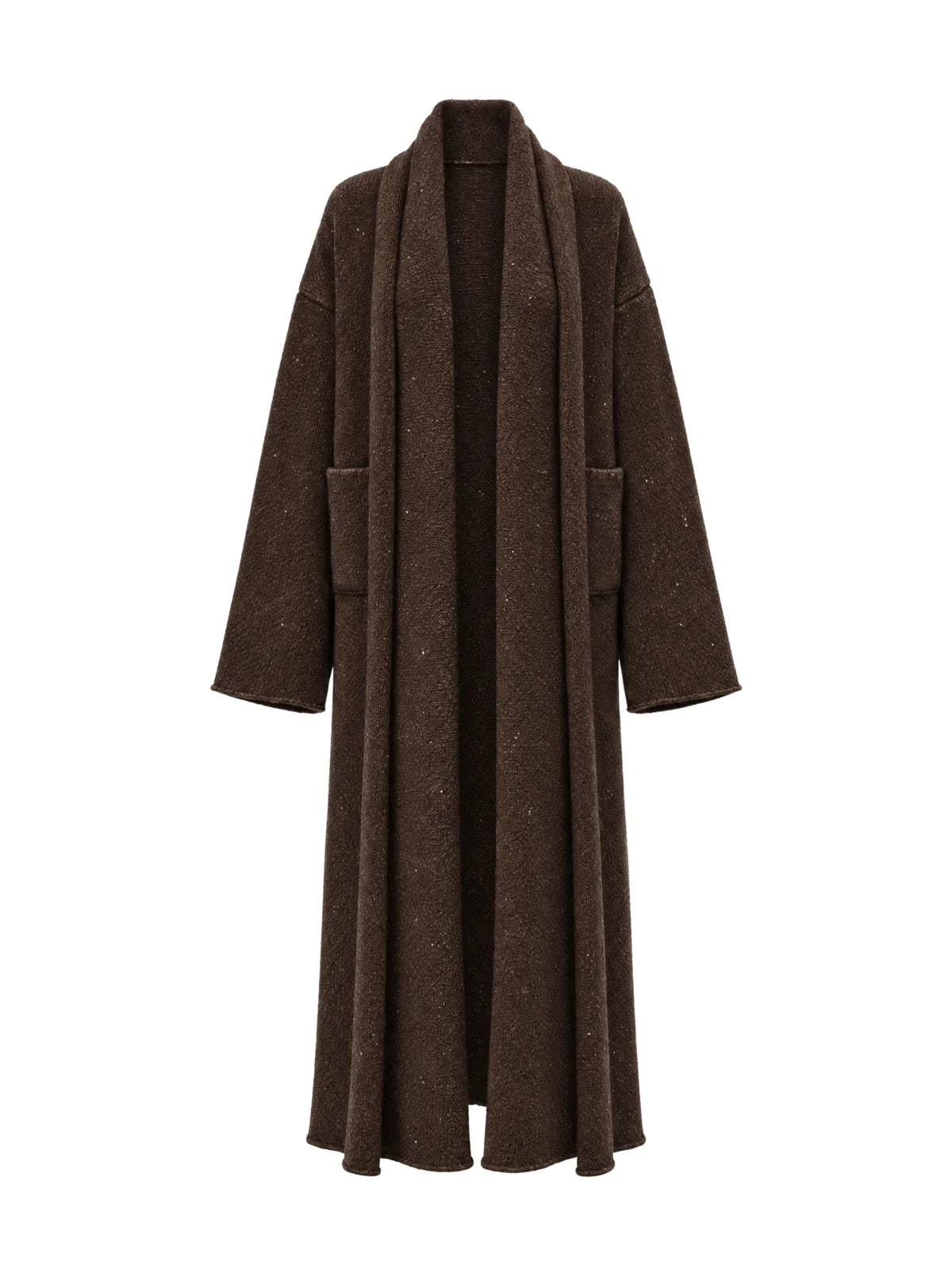 ELY ELY Camilla Knit Long Coat | Brown