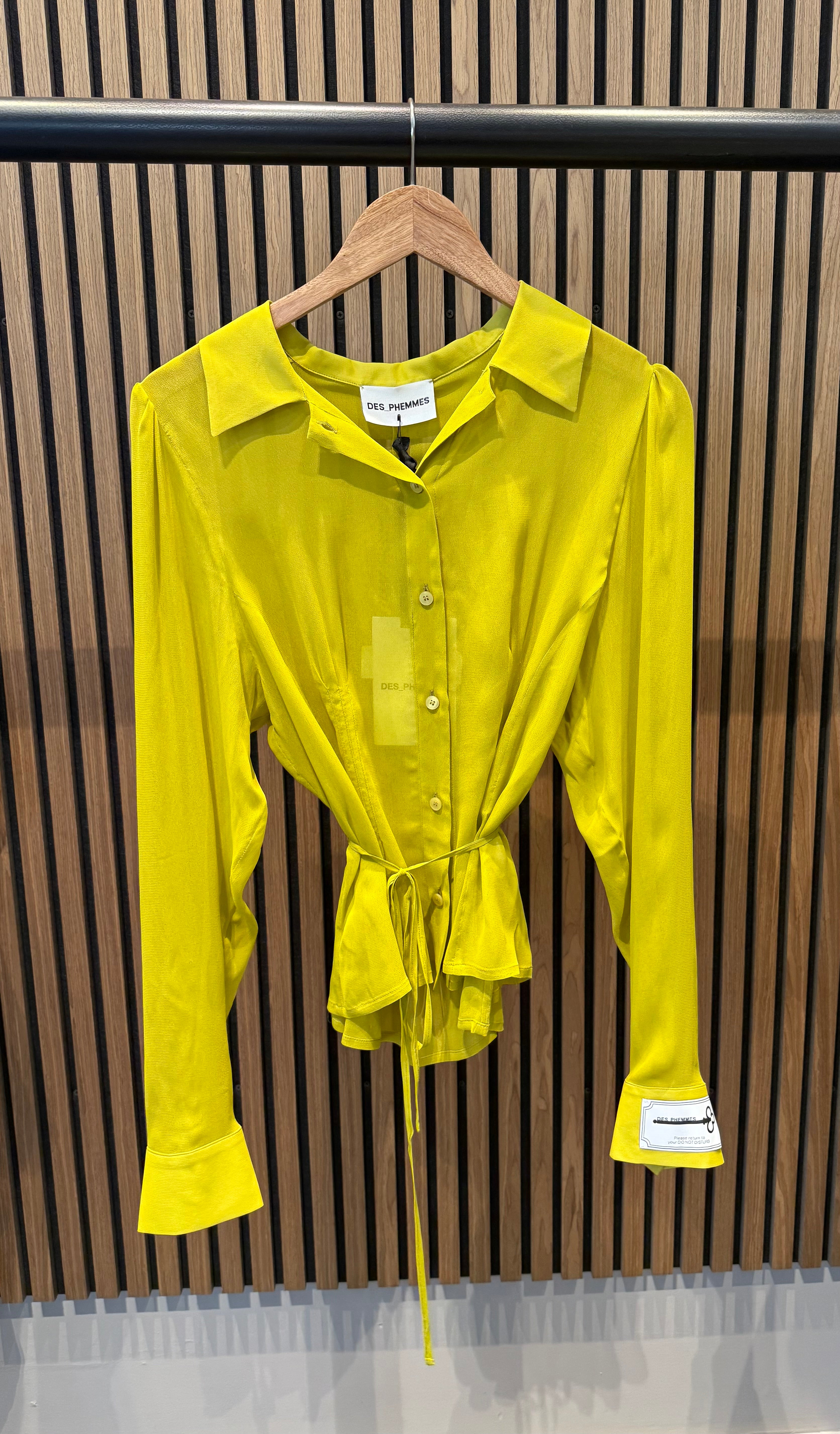 Des Phemmes Petite Classic Shirt | Lime
