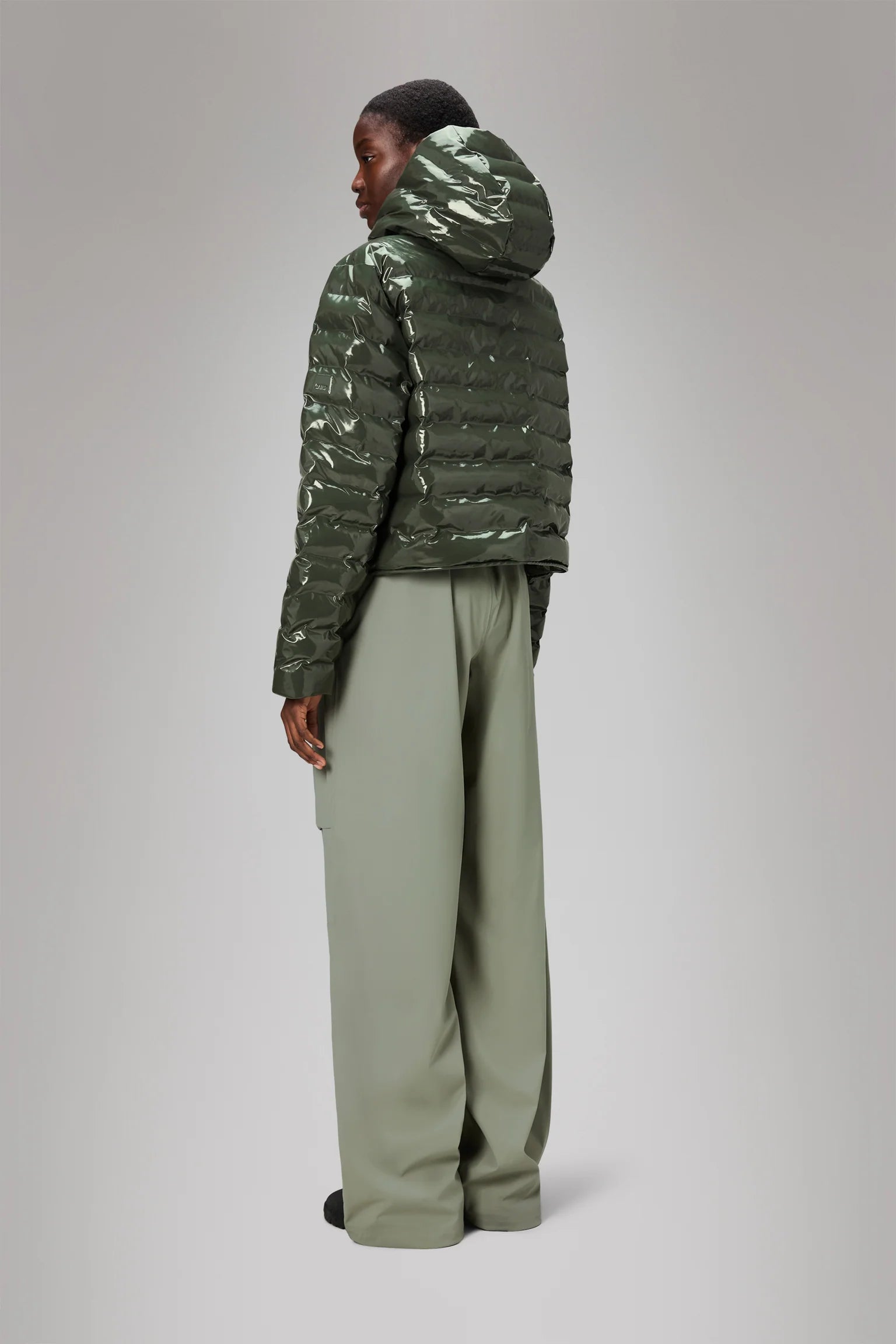 Rains Lohja Short Puffer Jacket Swamp