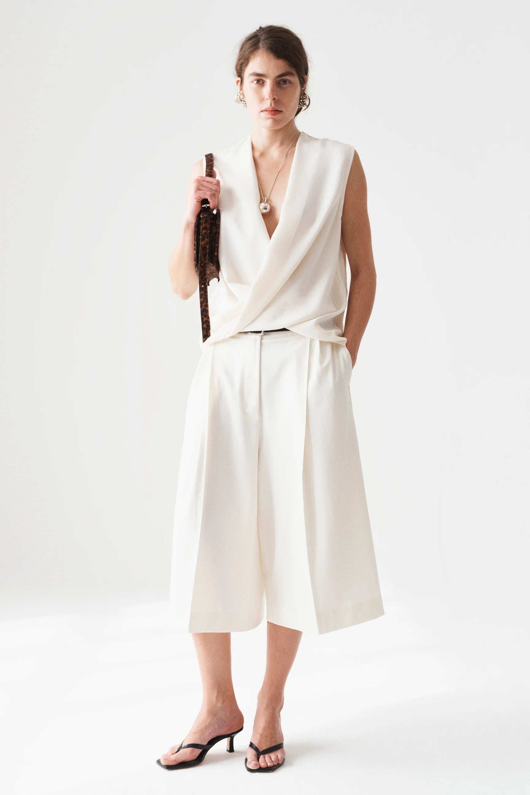 Beaufille Lewis Sleeveless Blouse | Porcelain