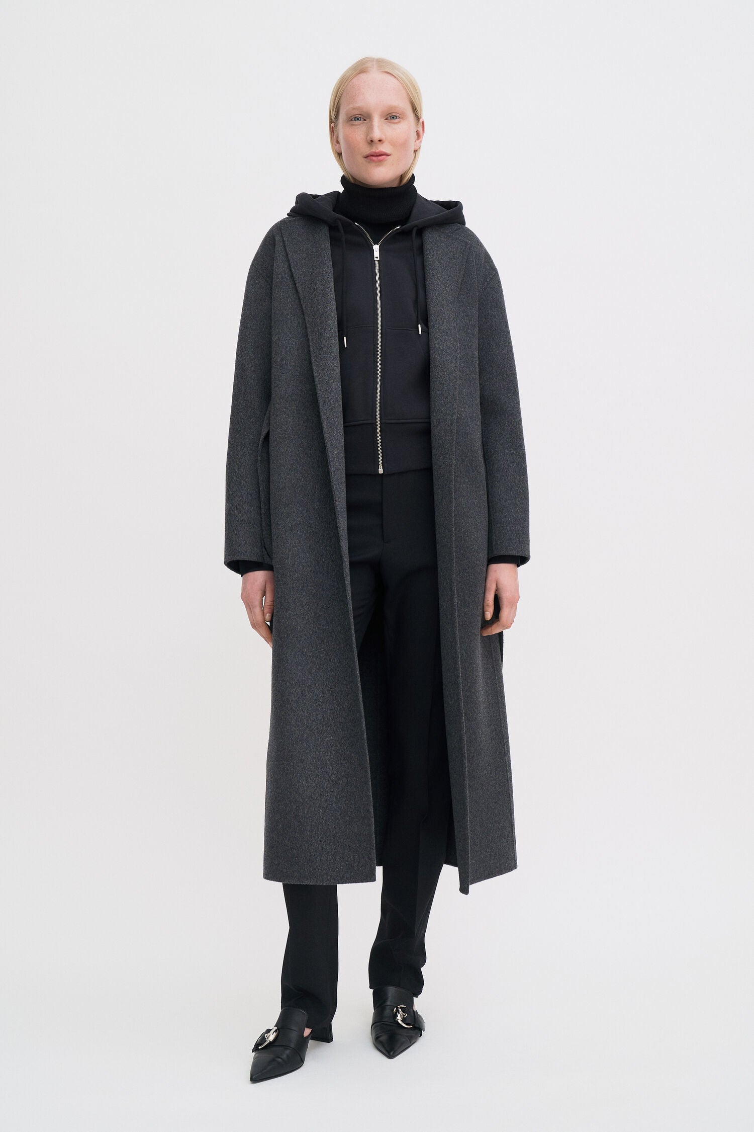 Filippa K Alexa Coat Dark Grey Melange