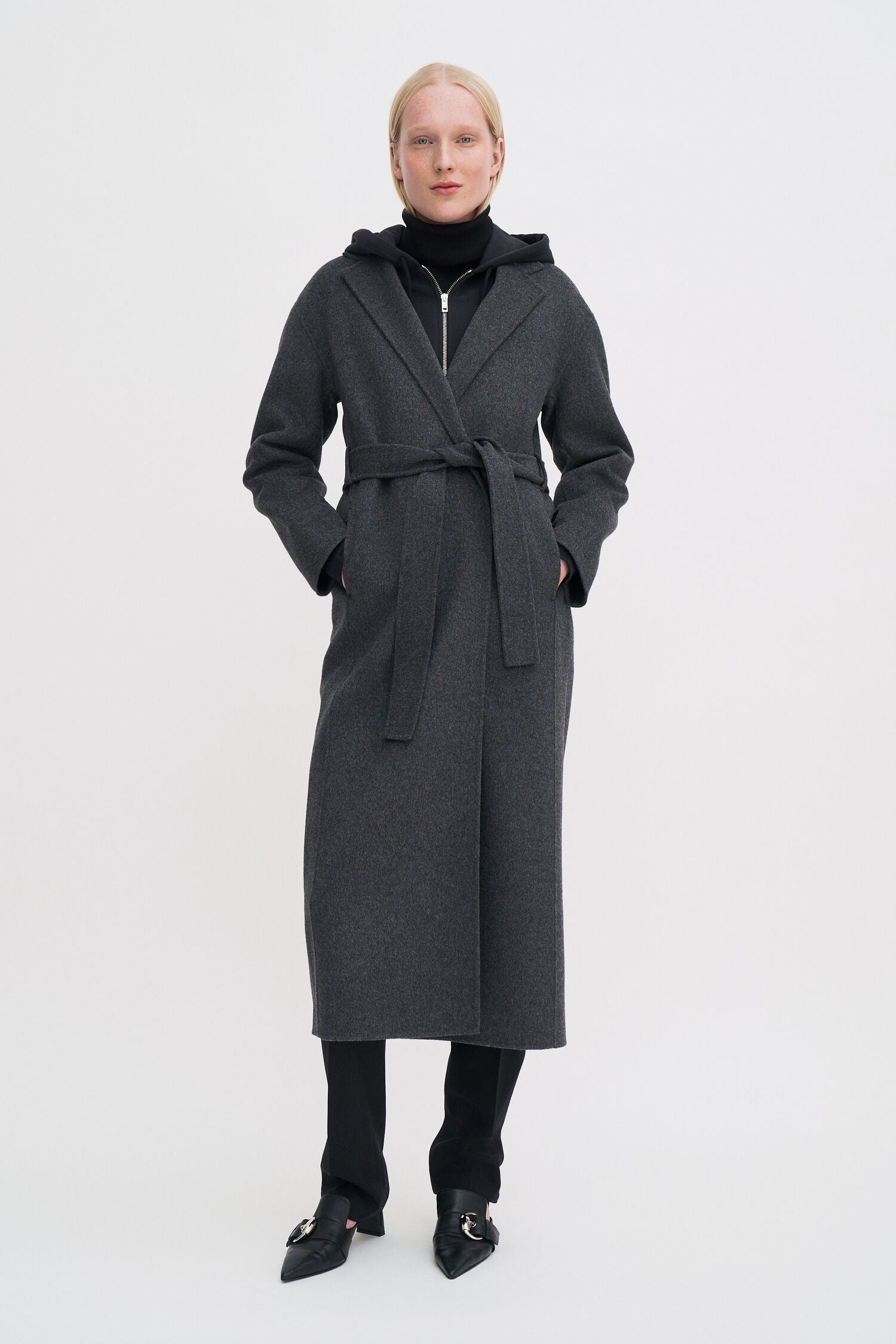 Filippa K Alexa Coat Dark Grey Melange