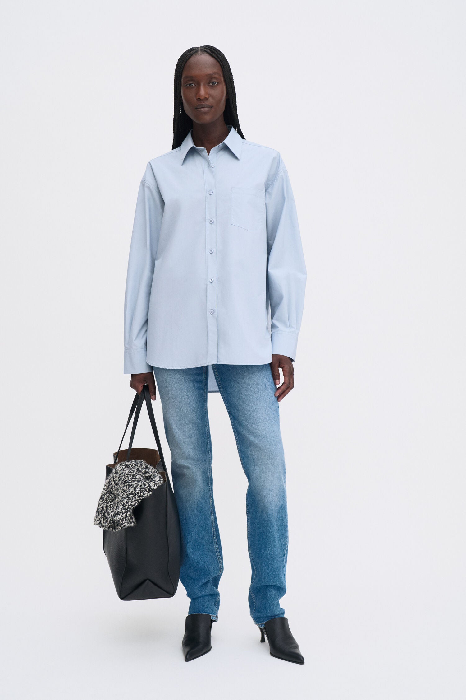 Filippa K Sammy Shirt | Fog Blue