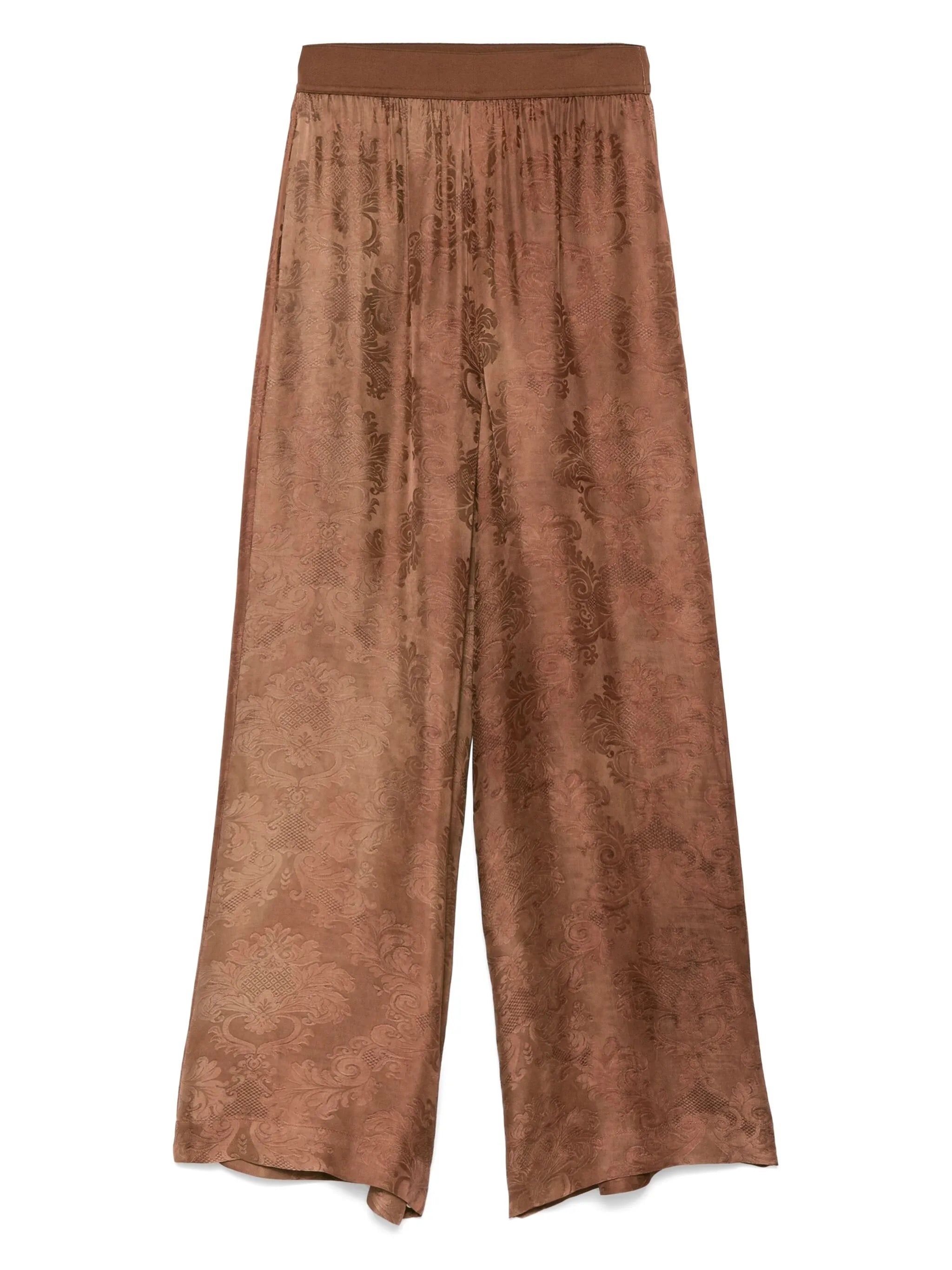 Uma Wang Dark Rose Pansy Pants