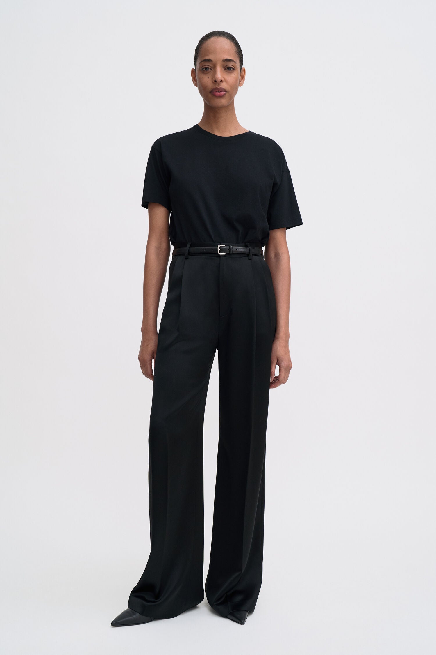 Filippa K Darcey Black Satin Trousers