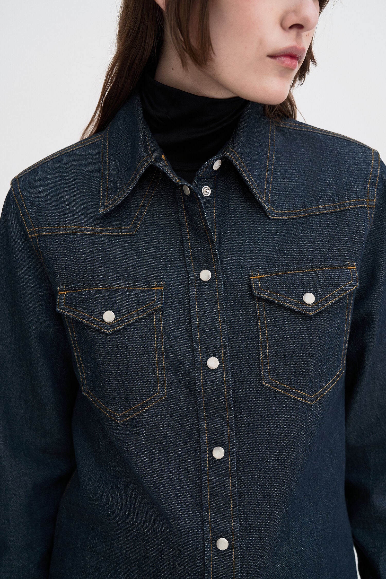 Filippa K Classic Denim Shirt Rinsed Blue
