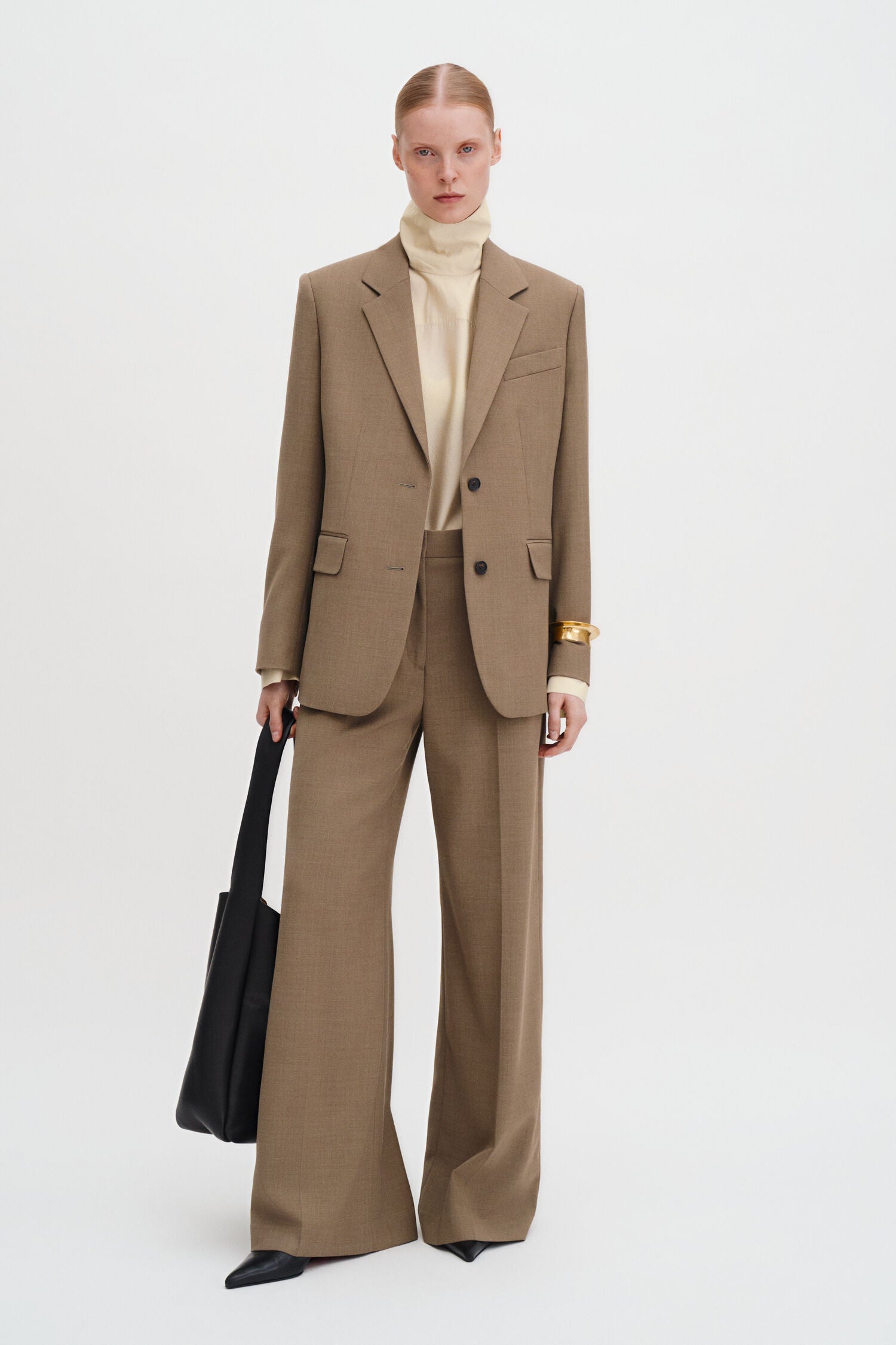 Filippa K Harlow Trousers | Lt Driftwood Melange