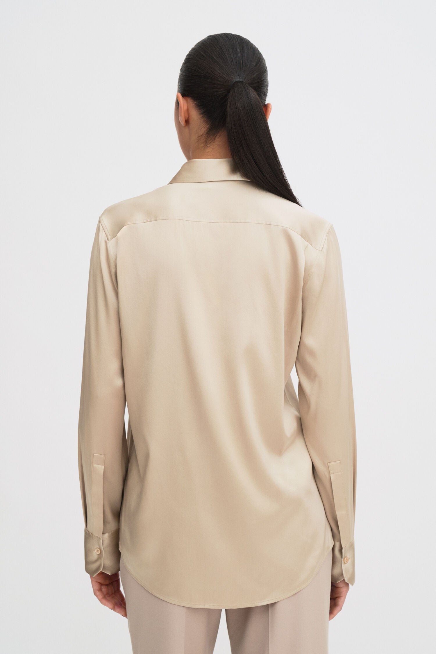 Filippa K Silk Shirt | Pearl Beige
