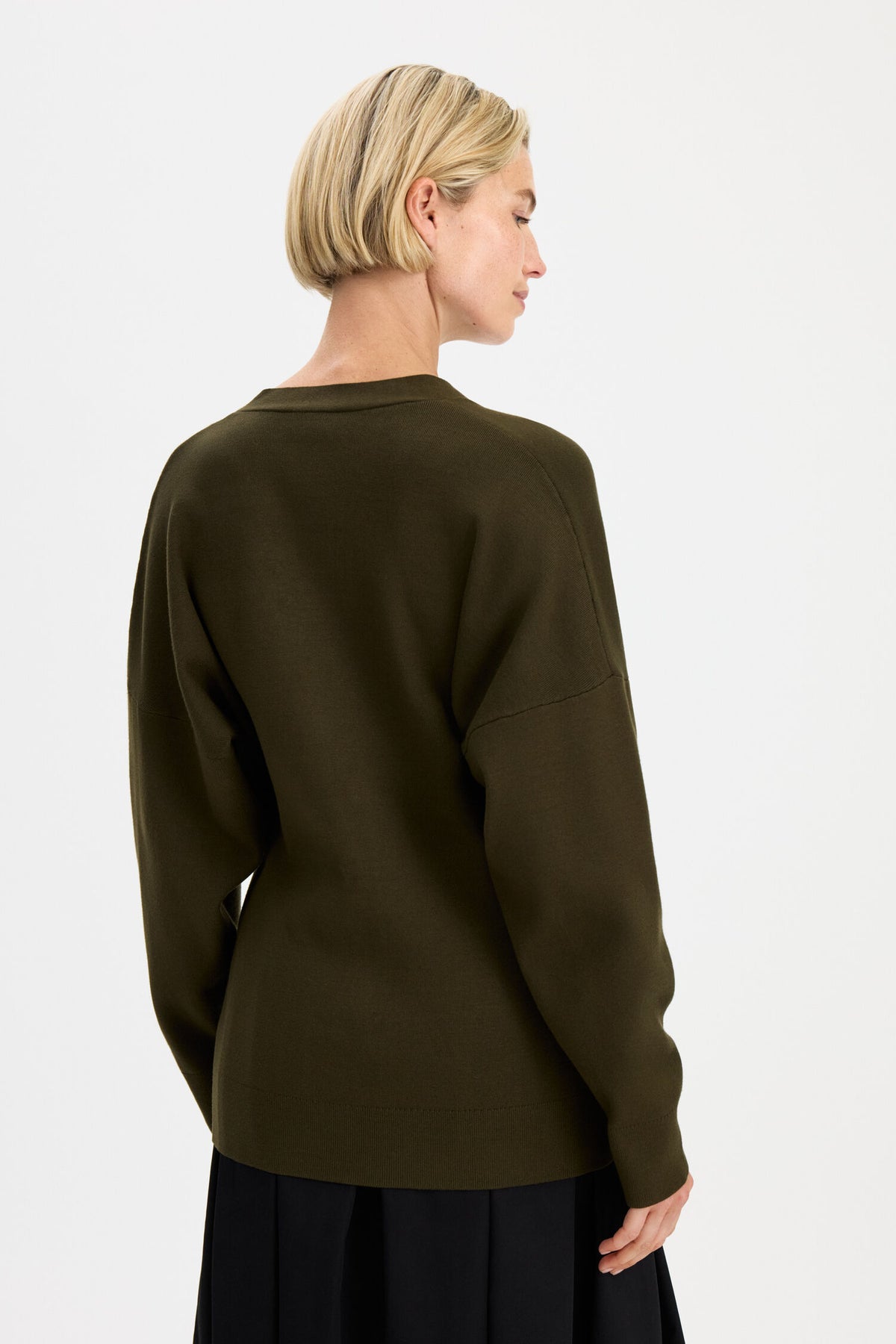 Filippa K Hourglass Cardigan | Dark Moss