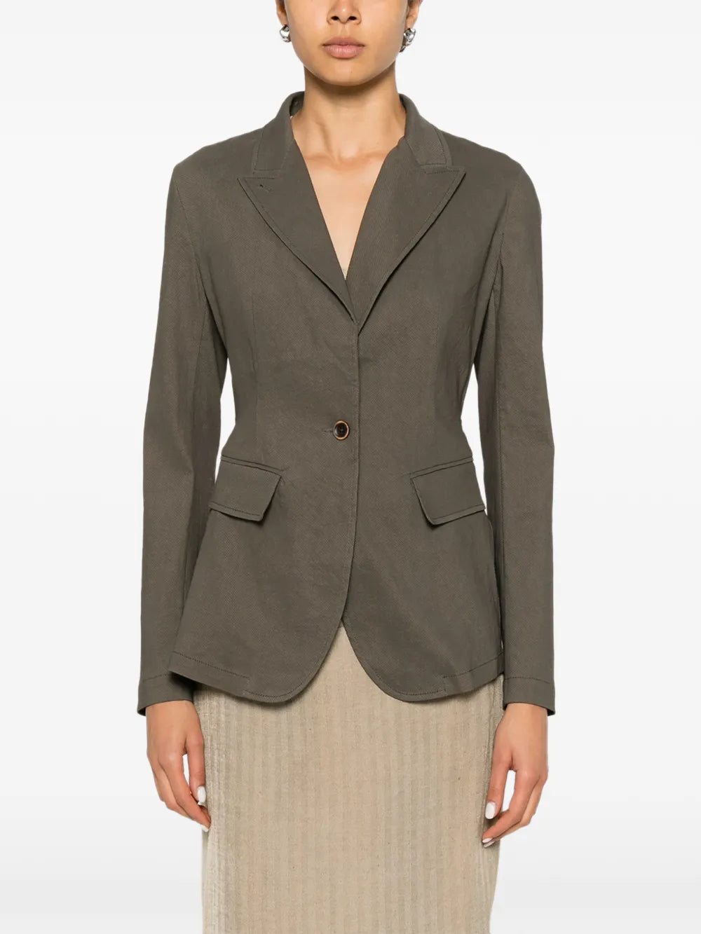 Uma Wang Linen Kylie Jacket | Dark Grey