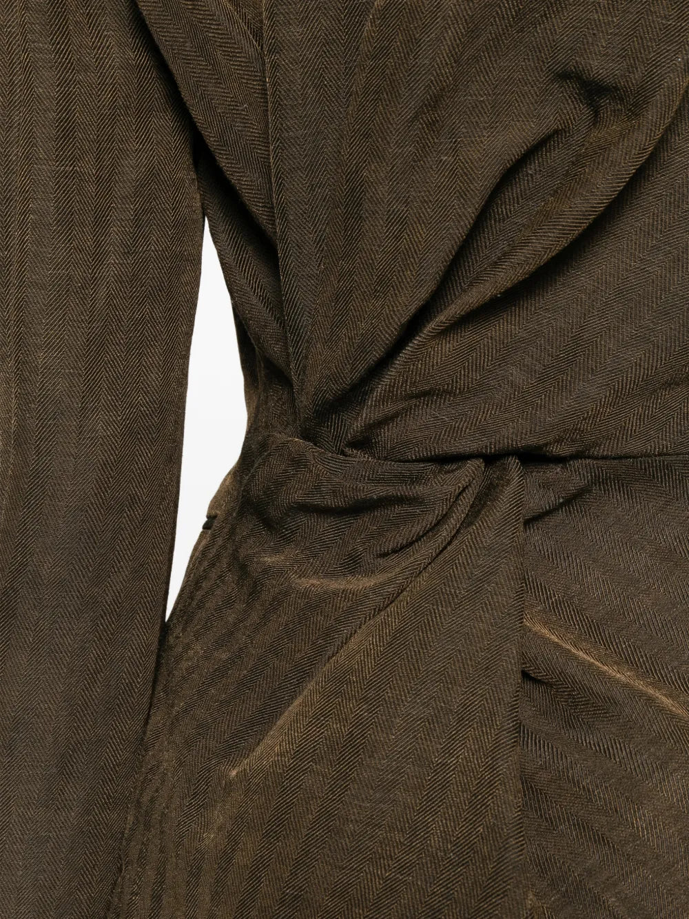 Uma Wang Linen Kylie Jacket | Dark Brown