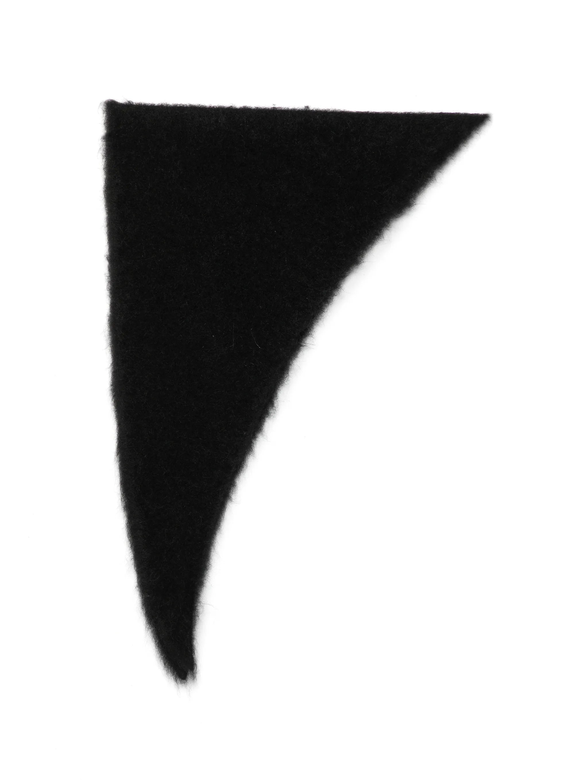 Uma Wang Wool Triangle Scarf | Black