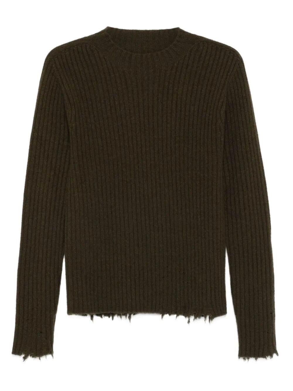 Uma Wang Cashmere Rib Sweater Army Green