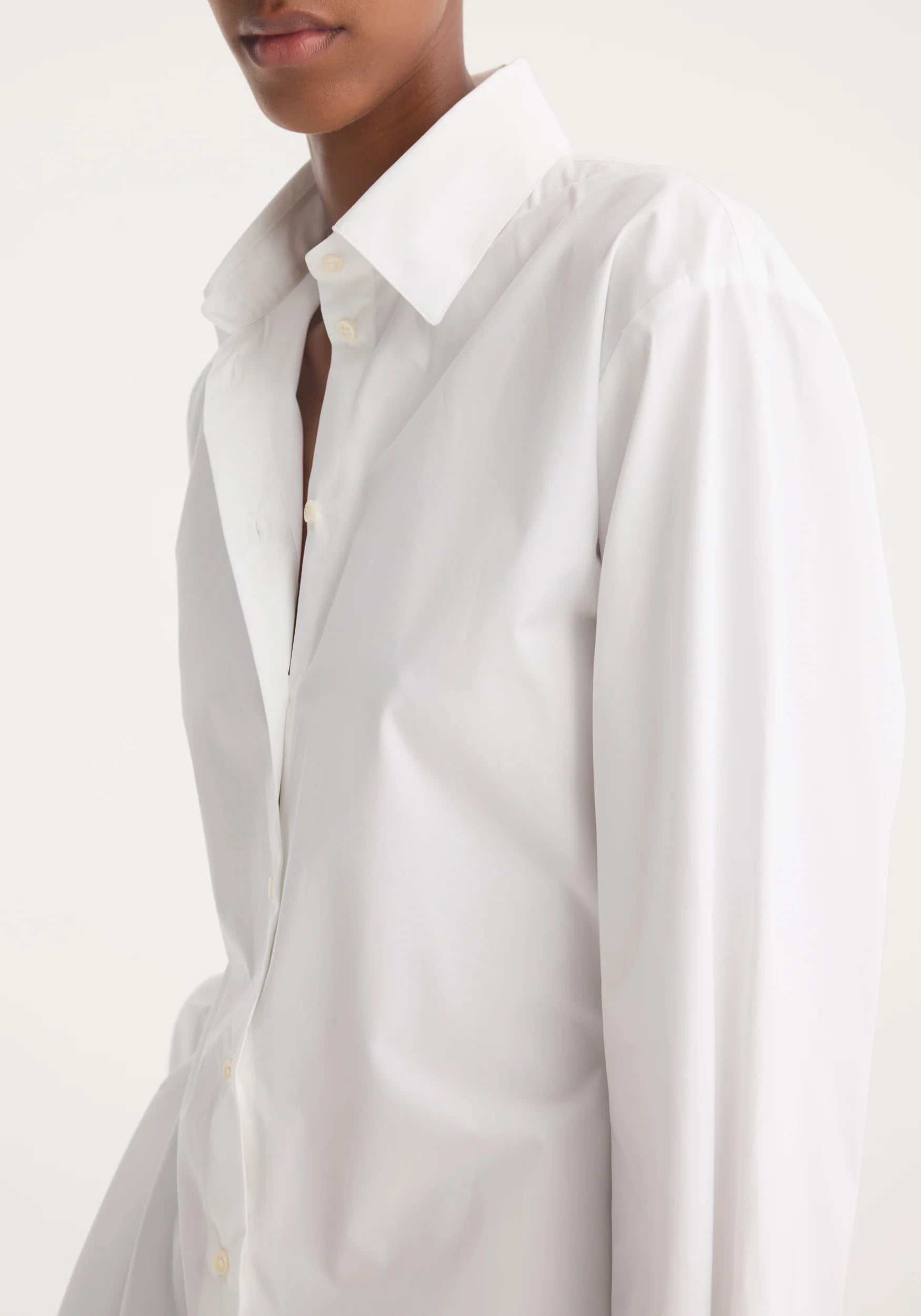 Róhe Poplin Shaped Shirt | Optic White
