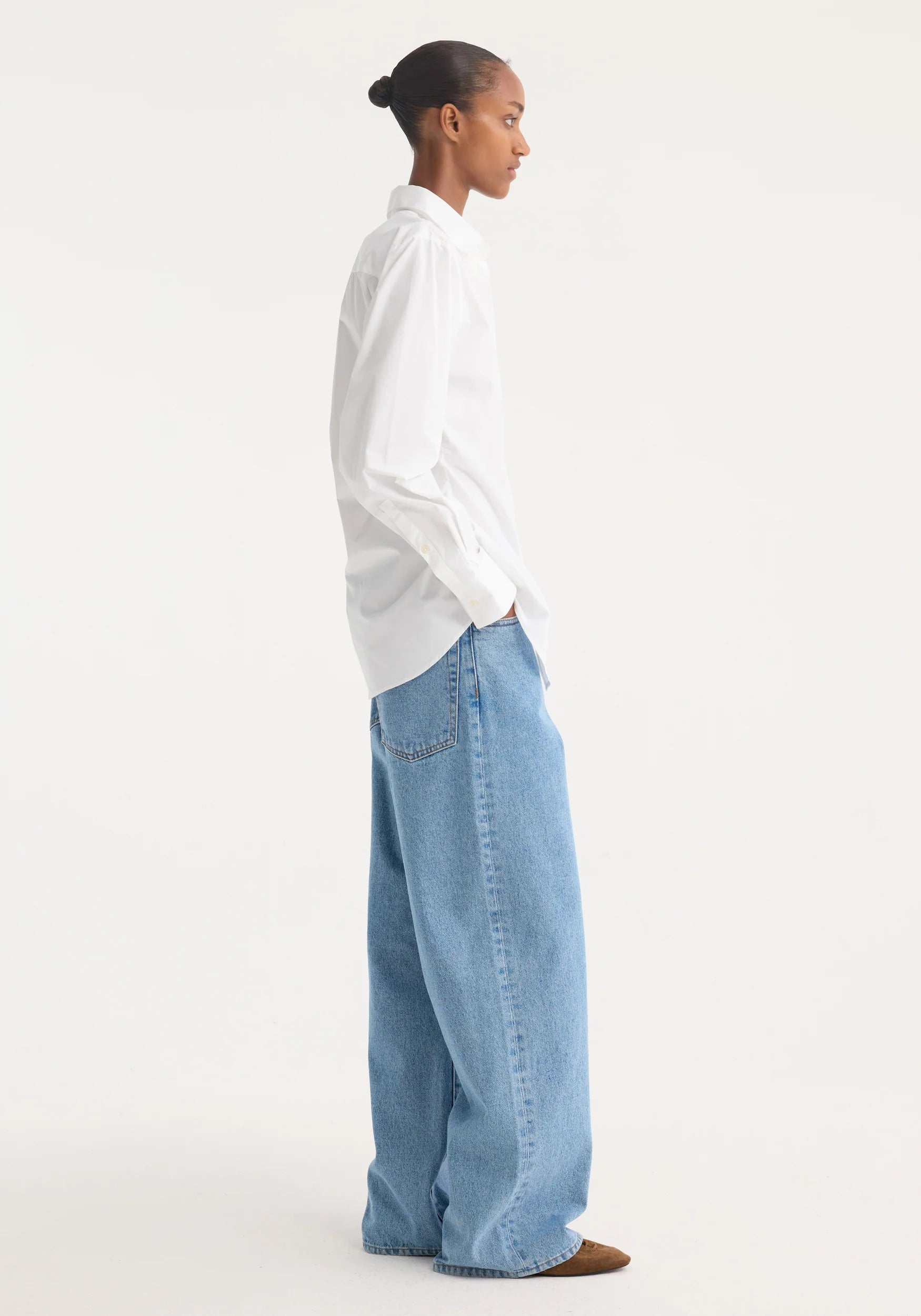 Róhe Poplin Shaped Shirt | Optic White