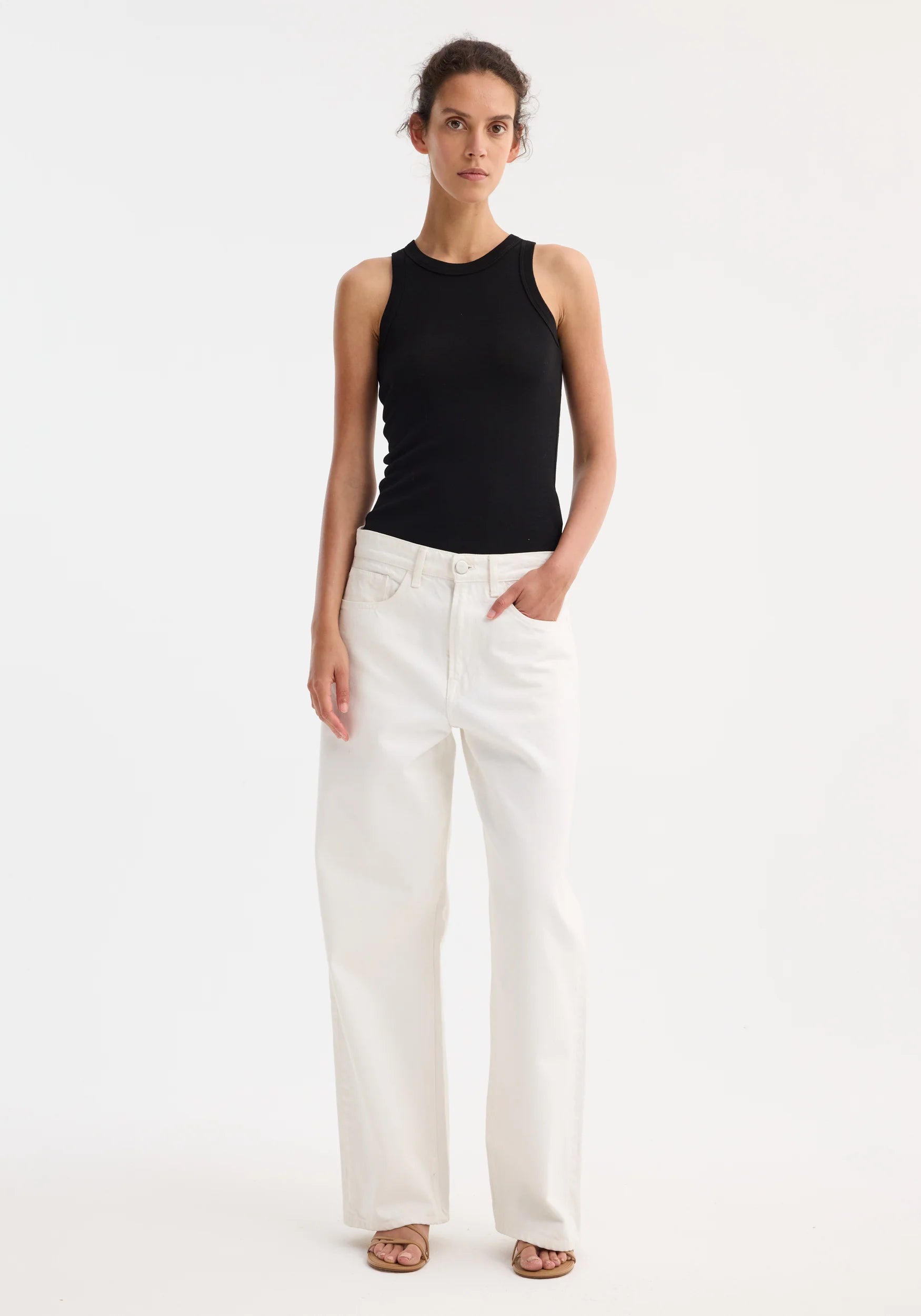 Róhe Signature Baggy Fit Denim | Optic White