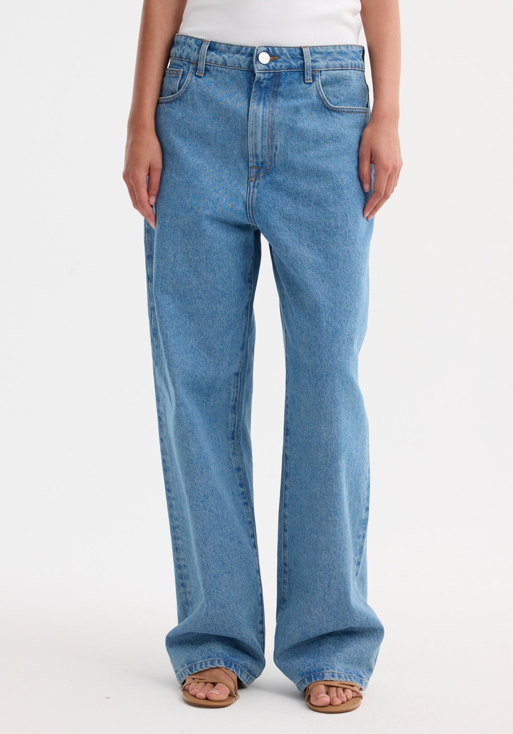 Róhe Signature Baggy Fit Denim | Denim Blue
