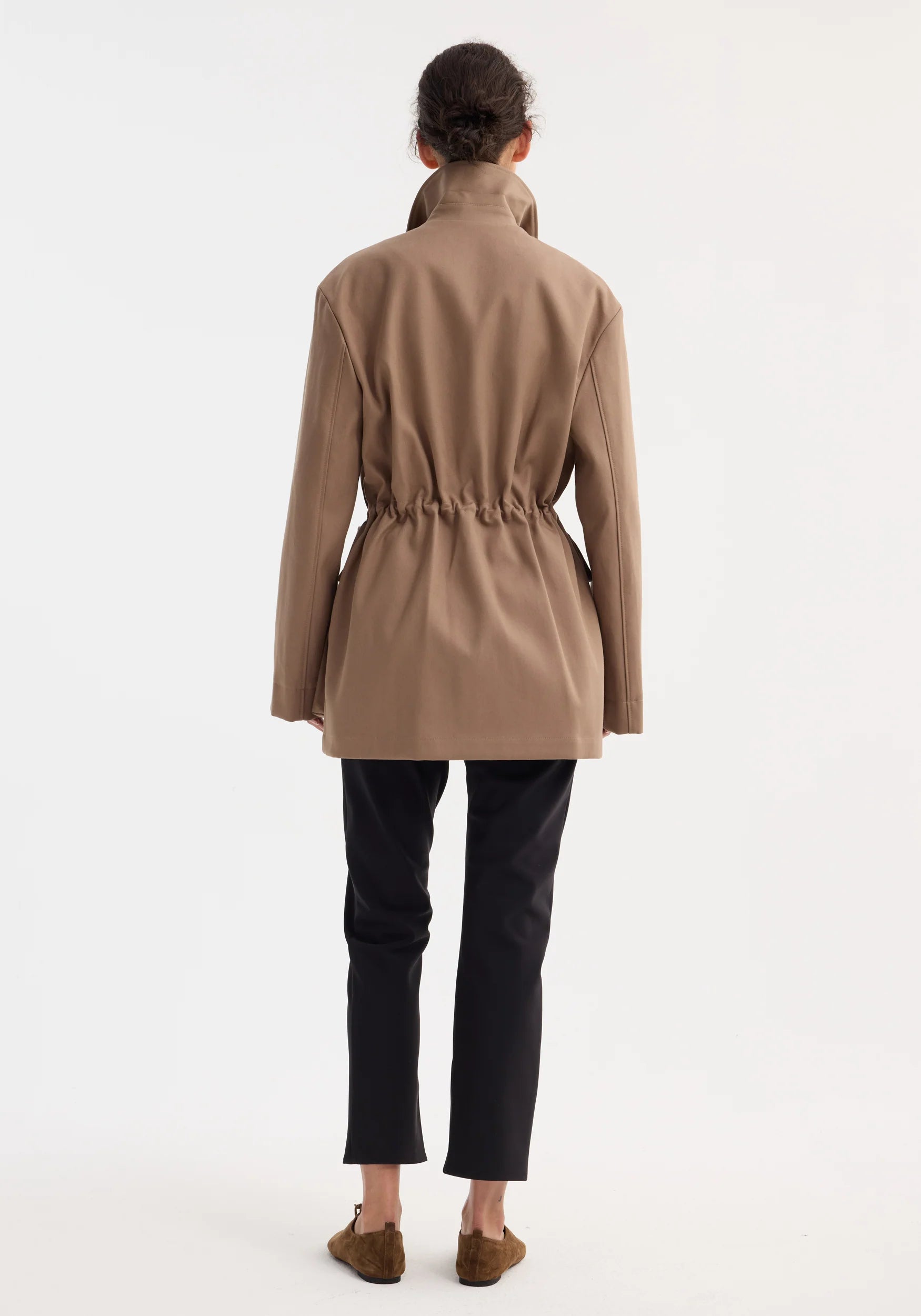 Róhe Field Jacket with Waist Adjuster | Clay