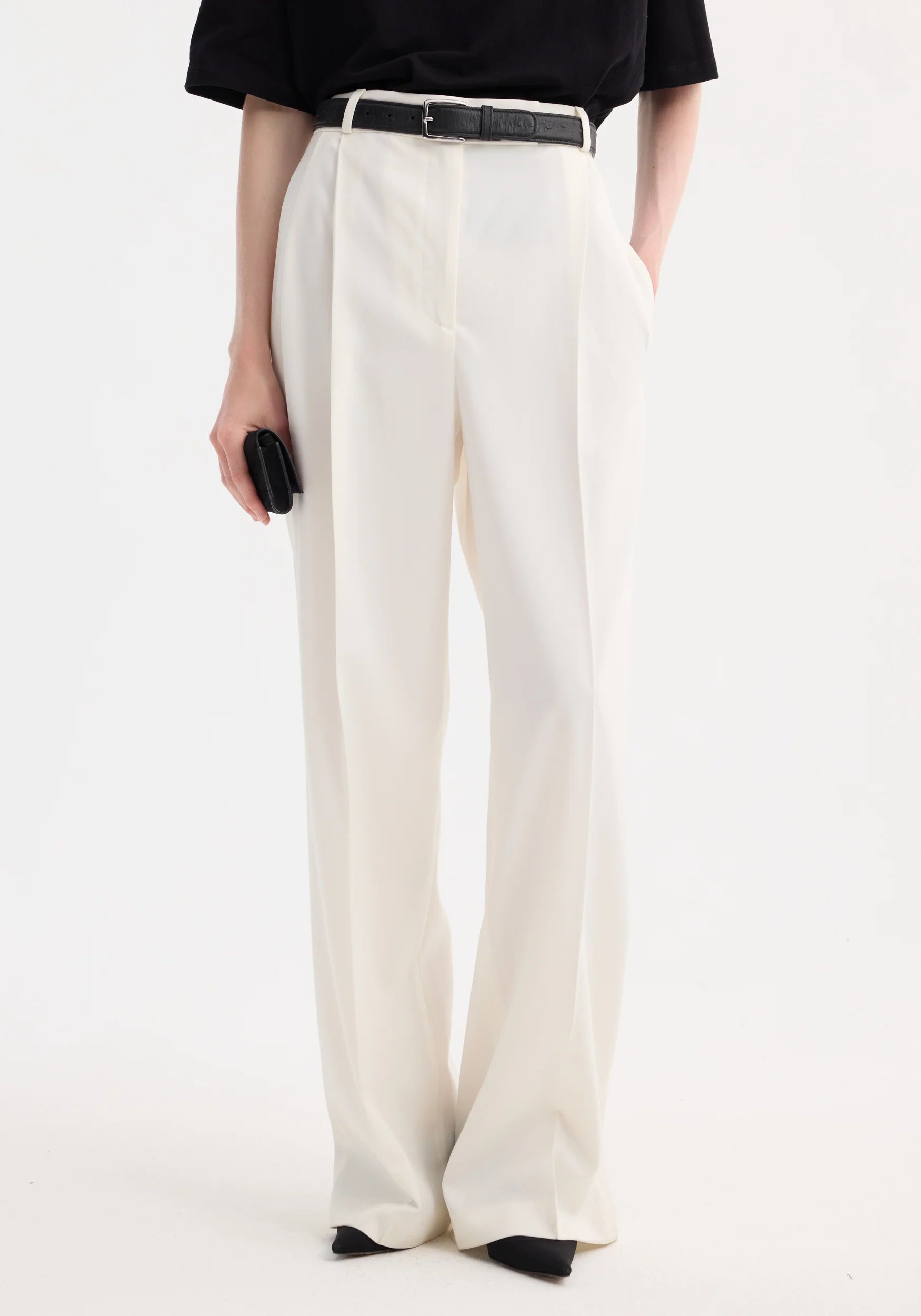 Róhe Mid-Waist Tailored Trousers | Off White