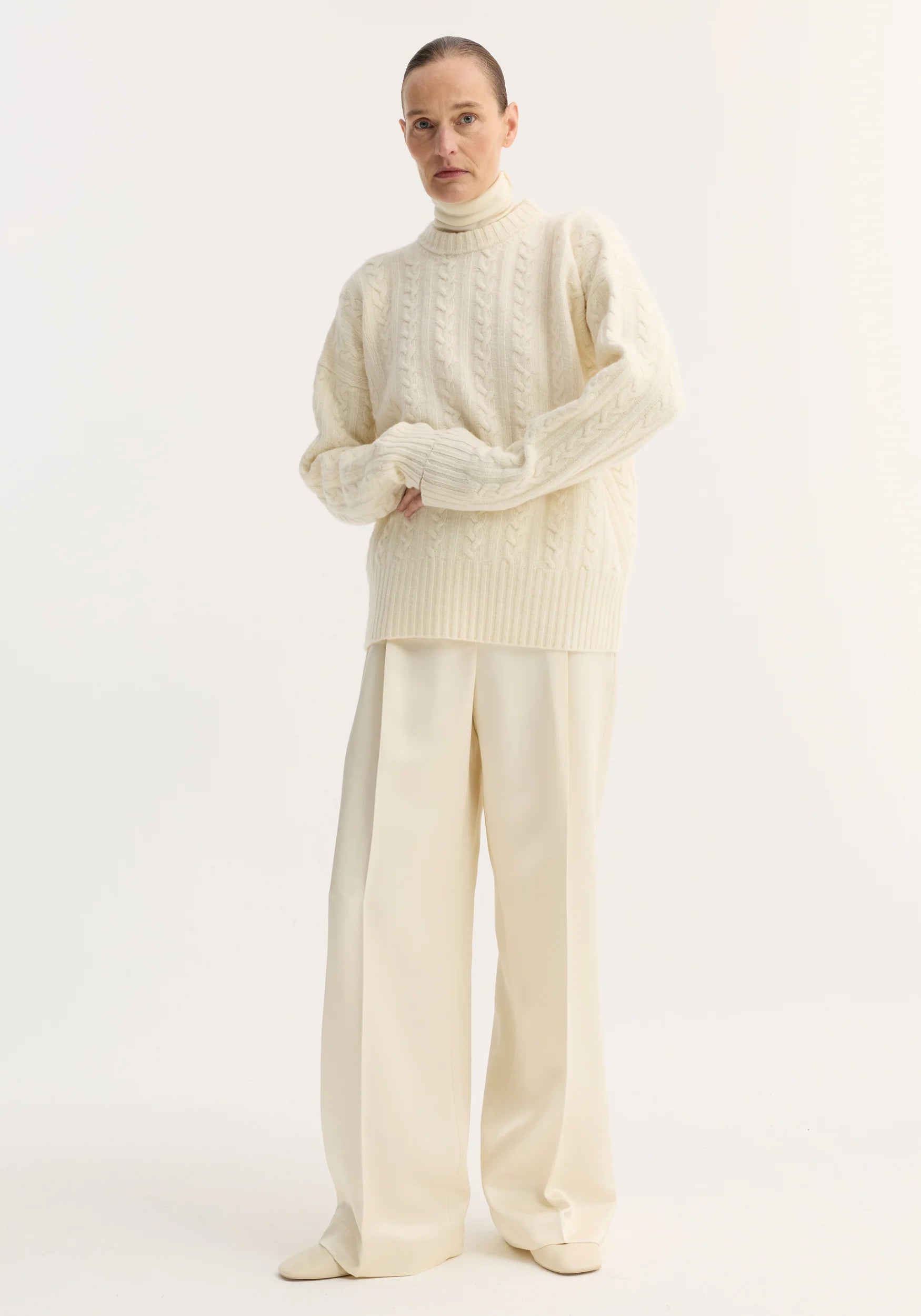 Róhe Cable Knit Jumper | Off White