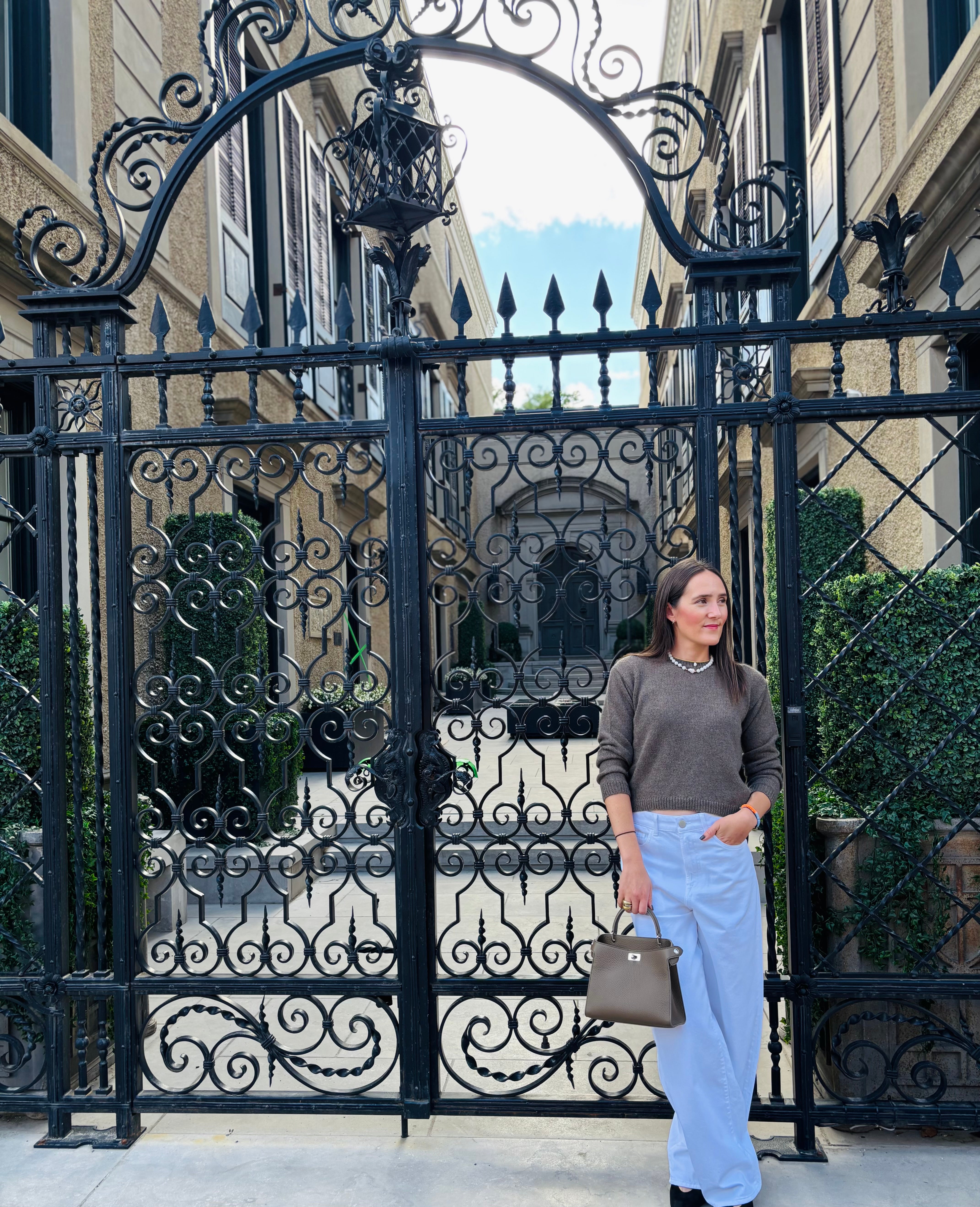 Private Premium Cashmere Crewneck Sweater Cafe Grey