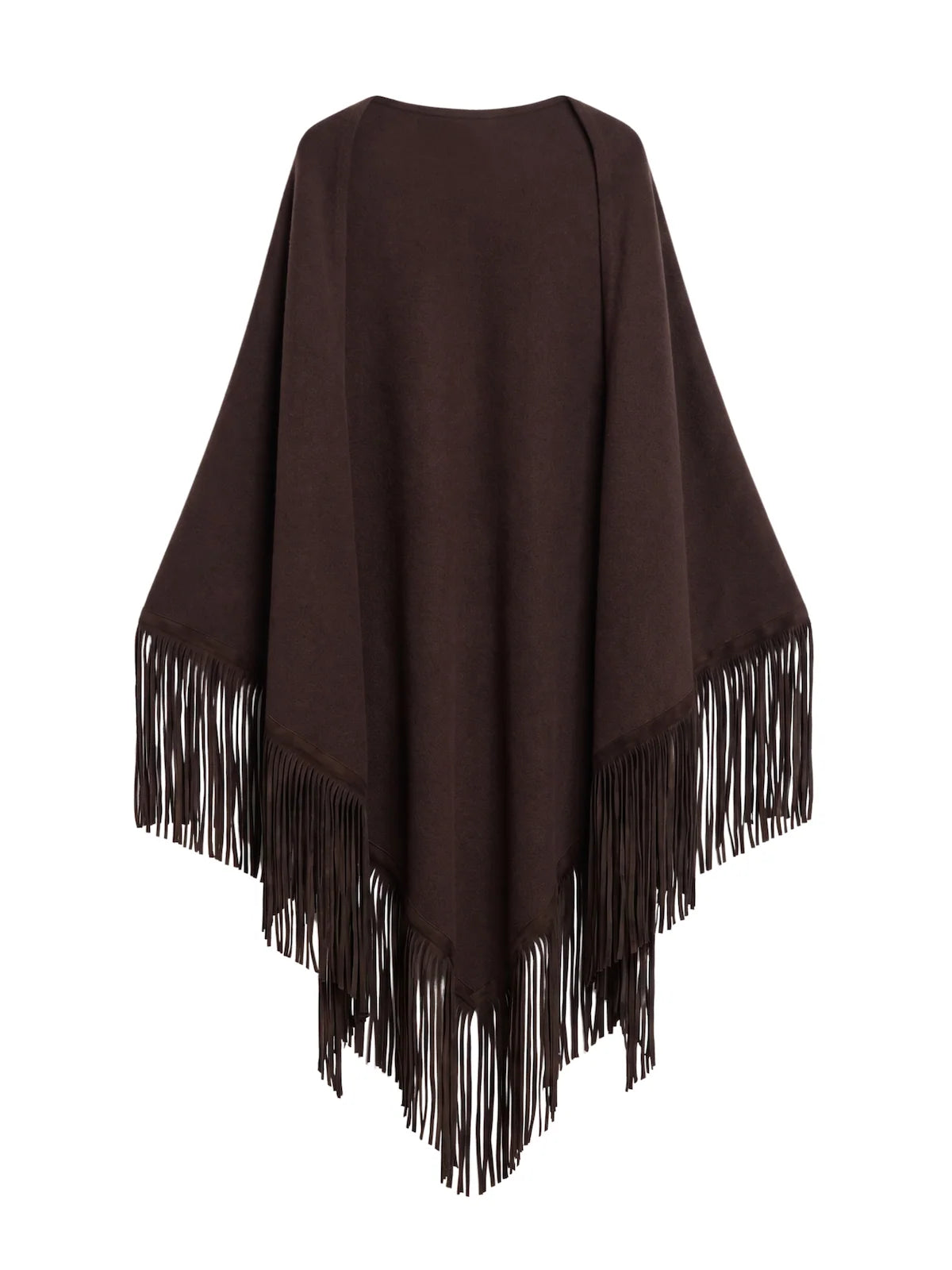 ELY ELY Comte Cashmere Fringe Wrap Scarf | Brown
