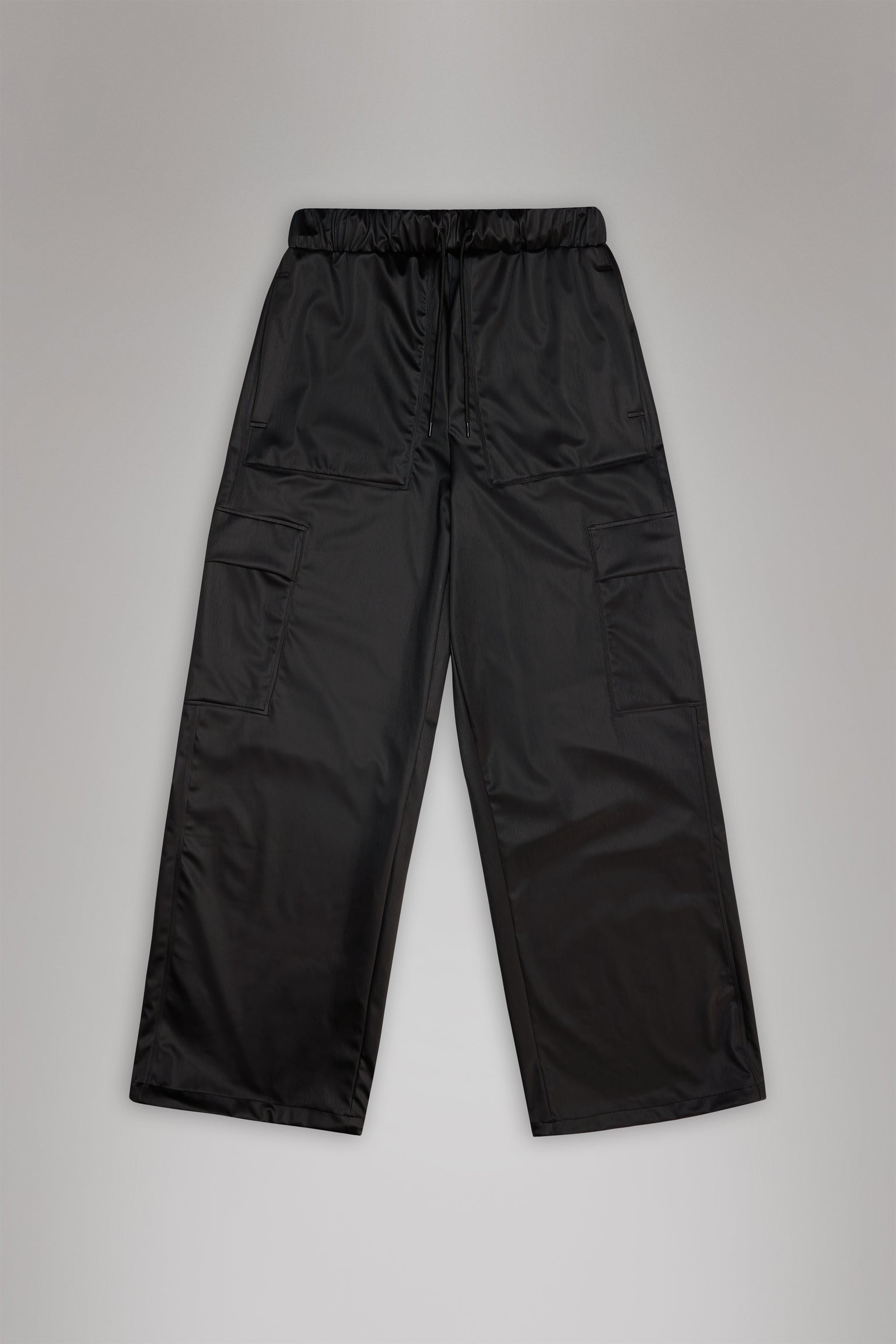 Rains Cargo Rain Pants Wide Black