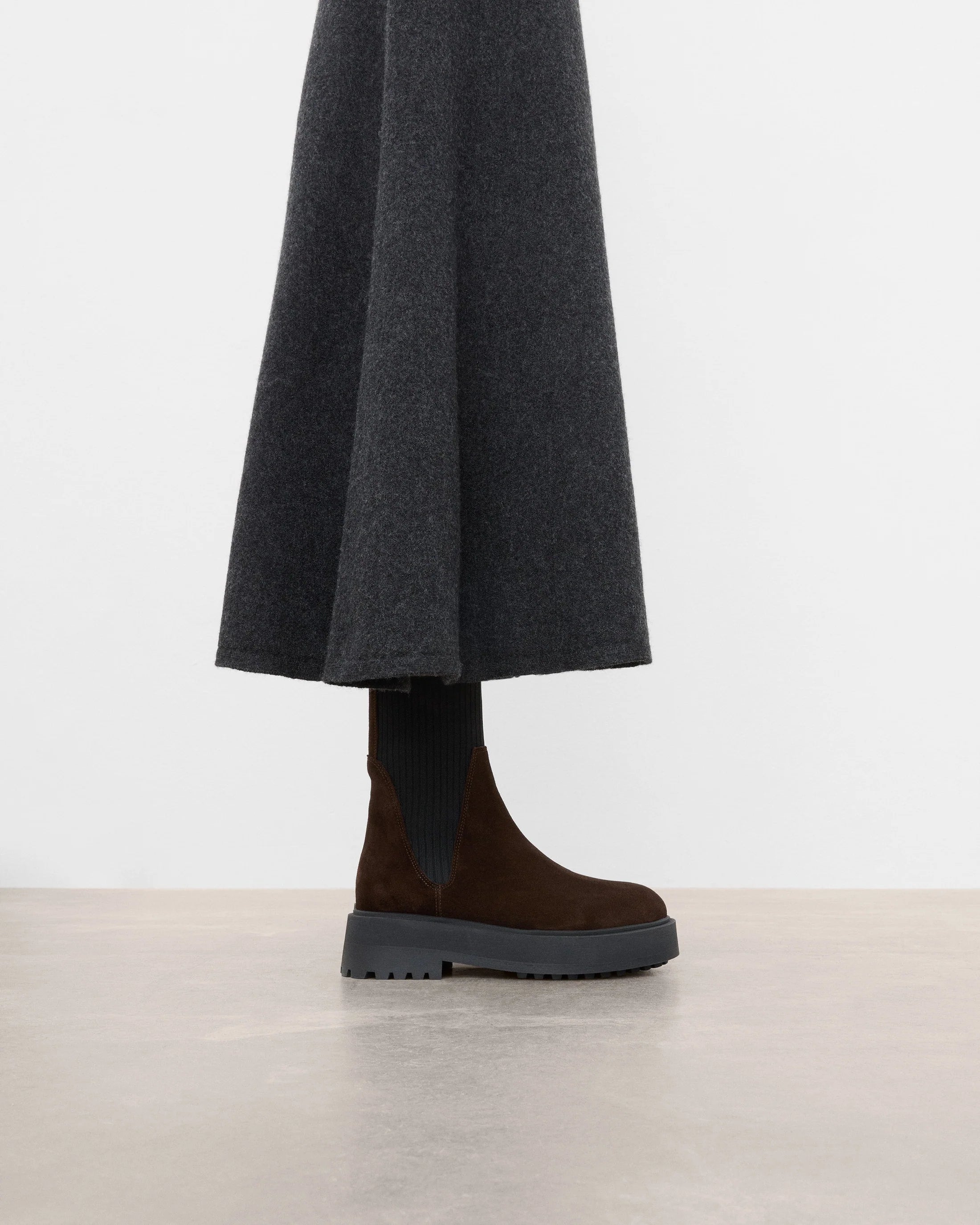 Flattered Aurora Chocolate Suede Boot