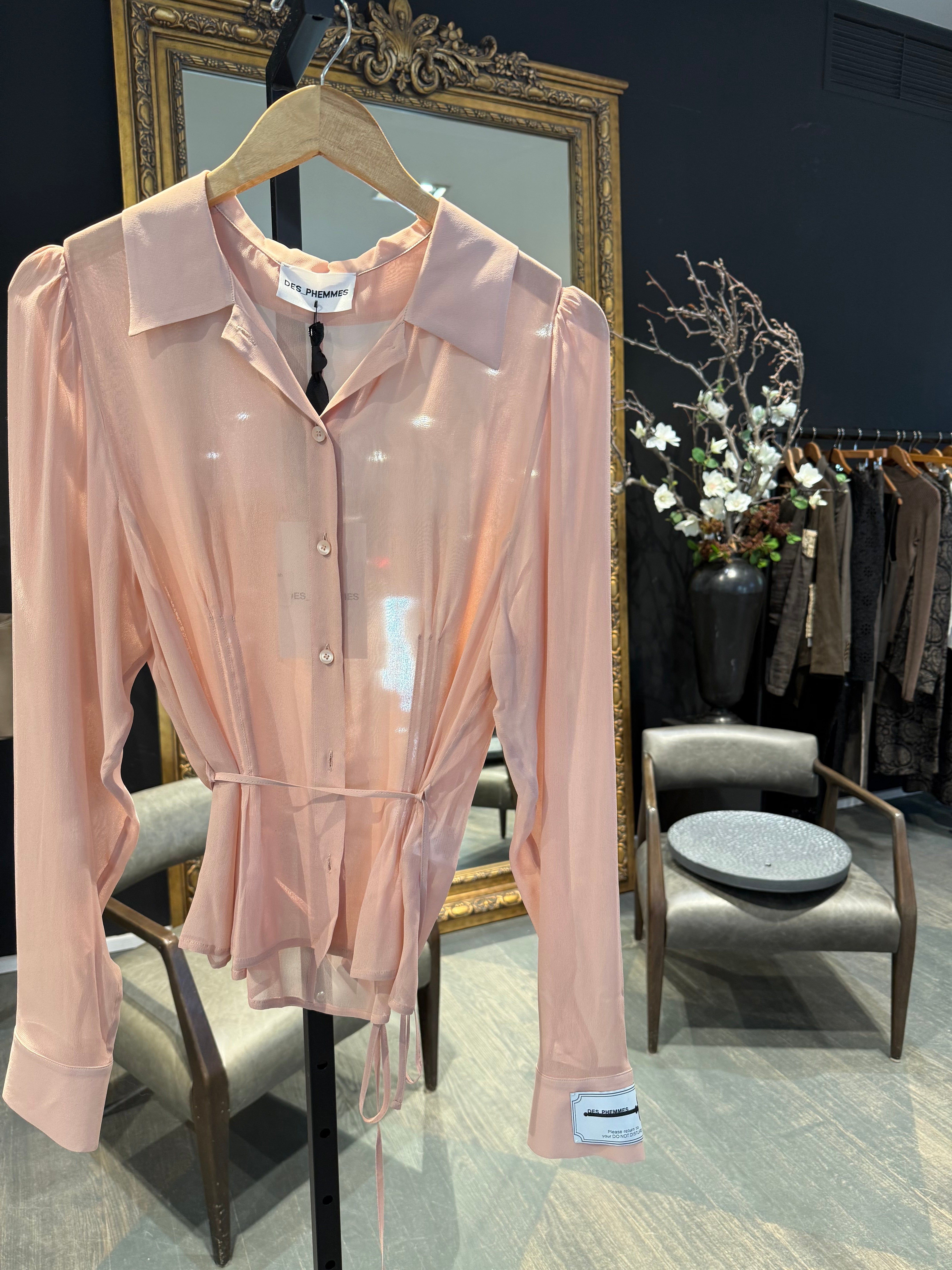 Des Phemmes Petite Classic Shirt | Blush