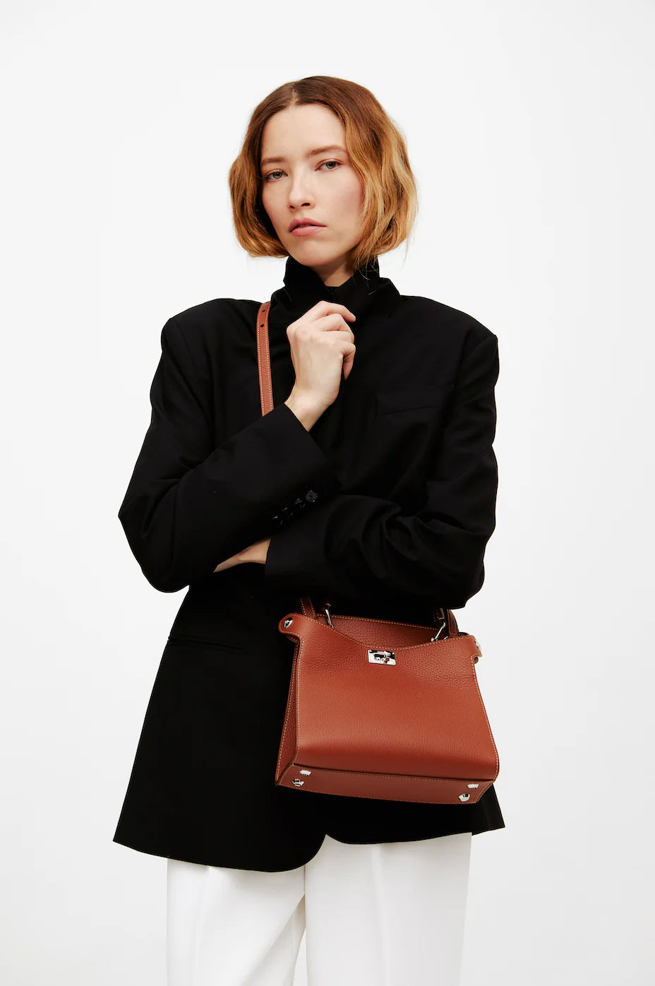 Lutece Mini Leather Bag | Gold