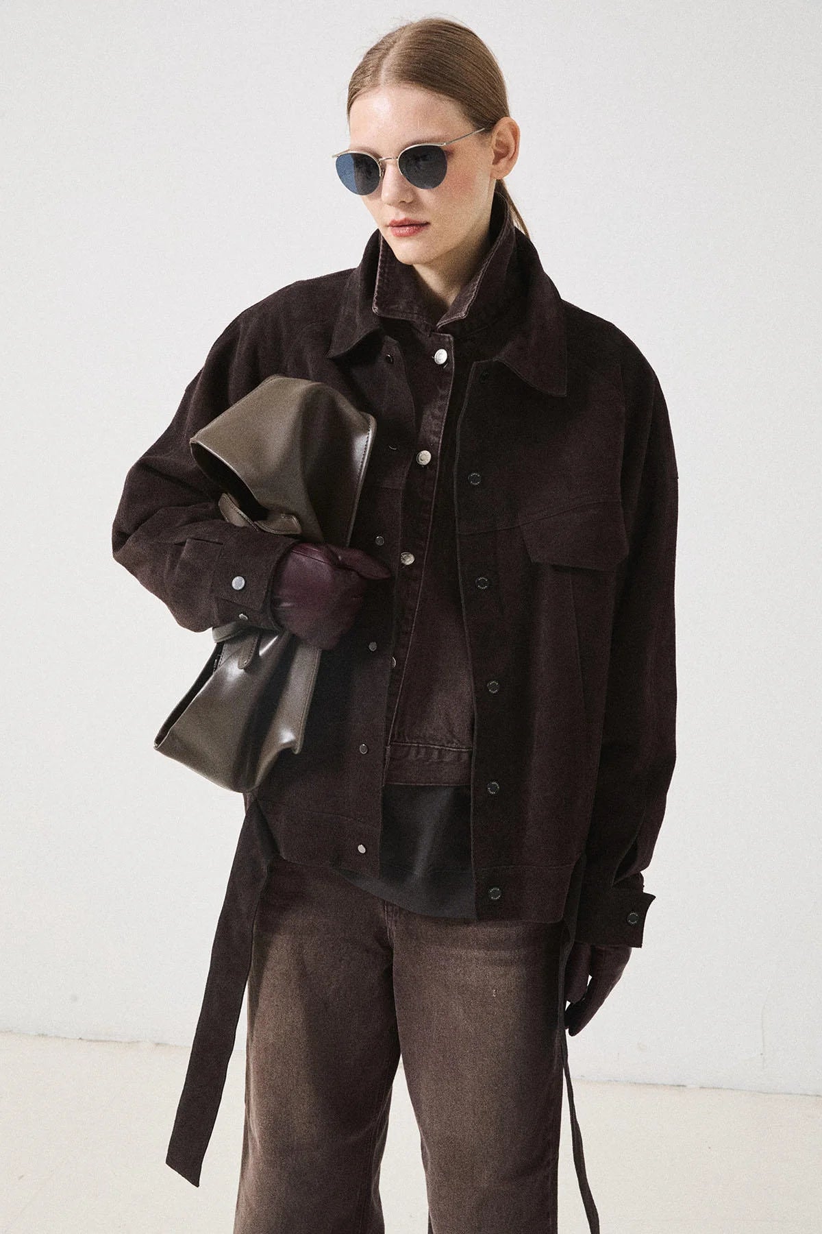 la piscine Suede Jacket | Brown