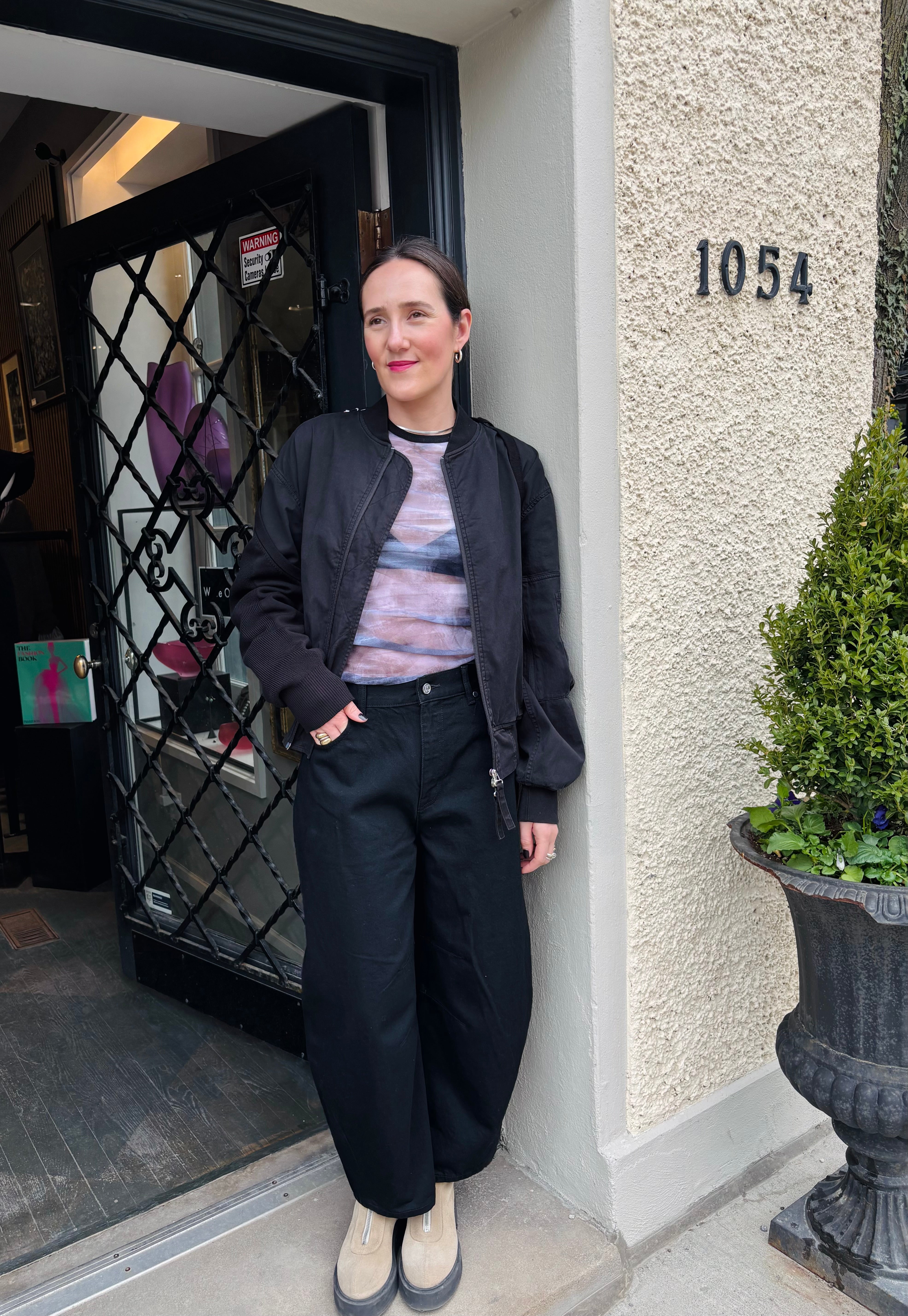 Helmut Lang Black MA1 Bomber Jacket