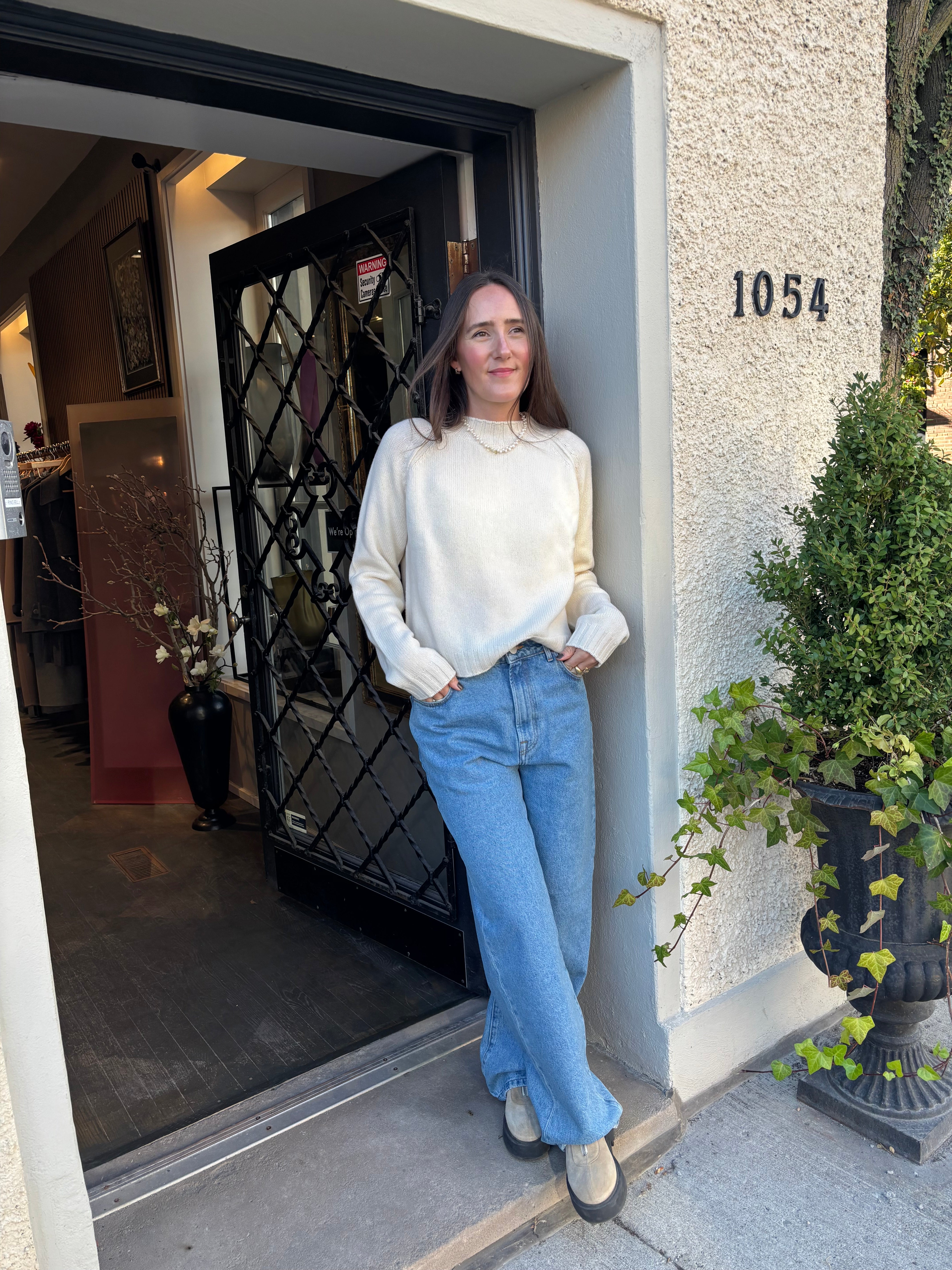 MJ Watson Cashmere Short Knit Sweater