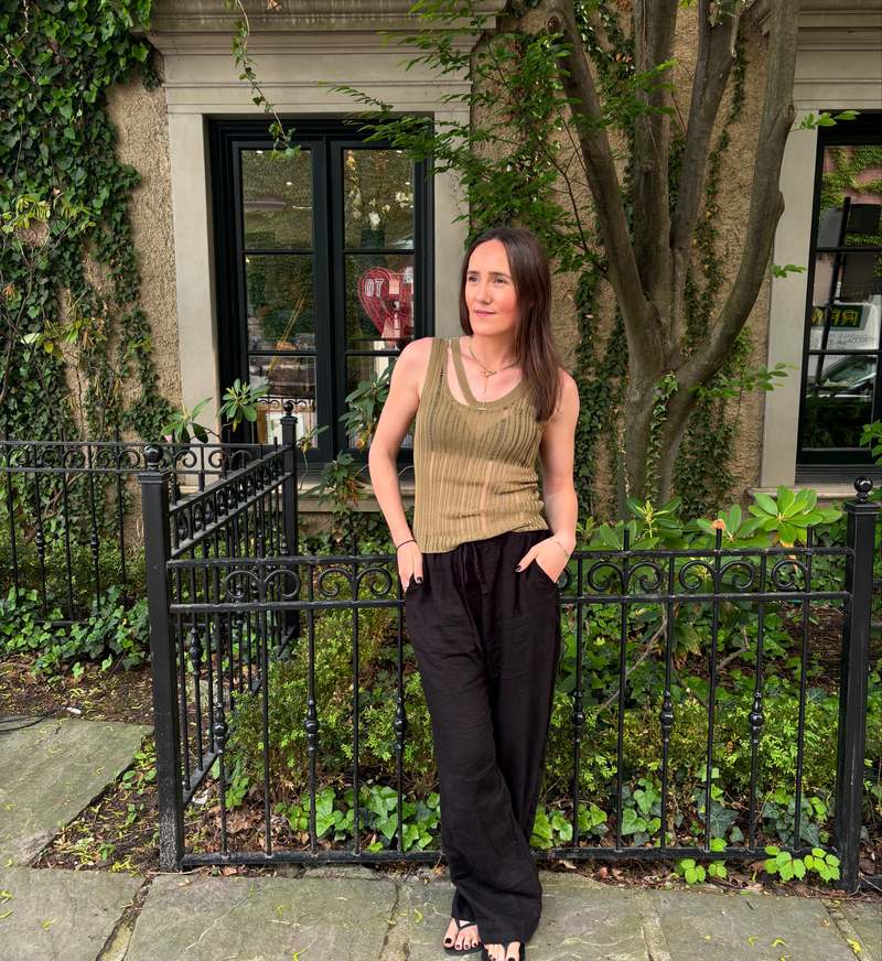 Des Phemmes Rib Knit Tank Tops