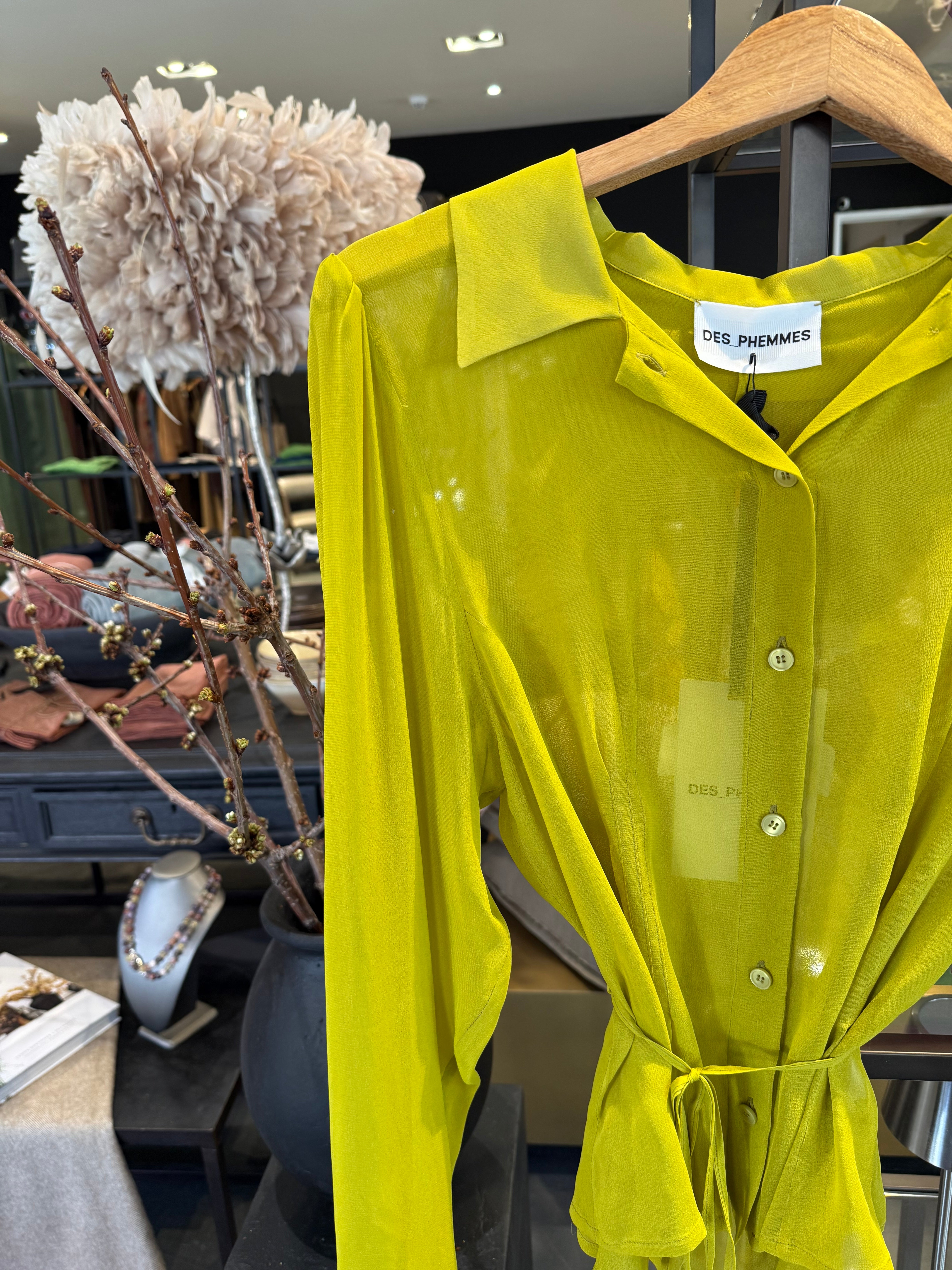 Des Phemmes Petite Classic Shirt | Lime