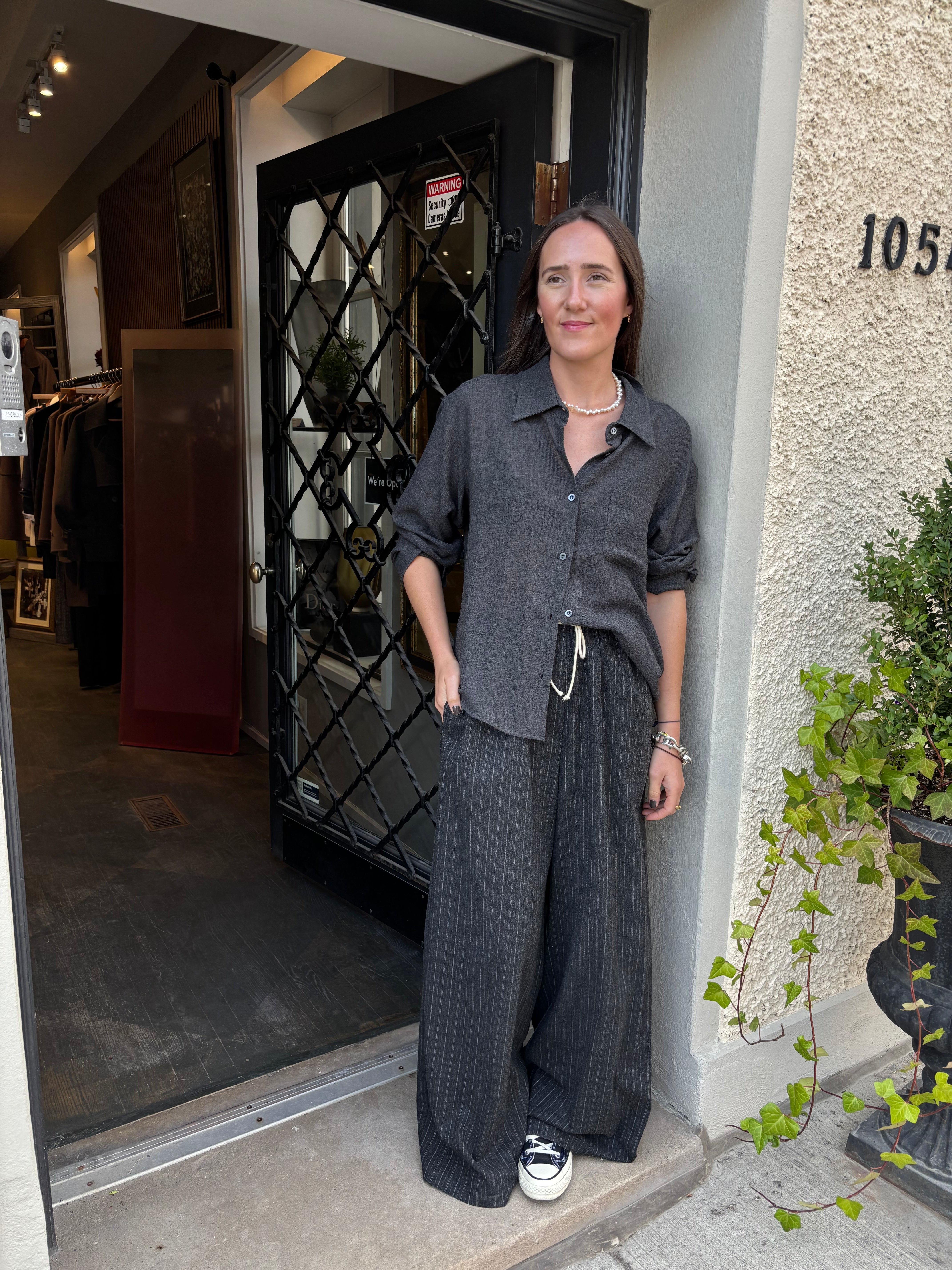 Hache Classic Wool Shirt Grey