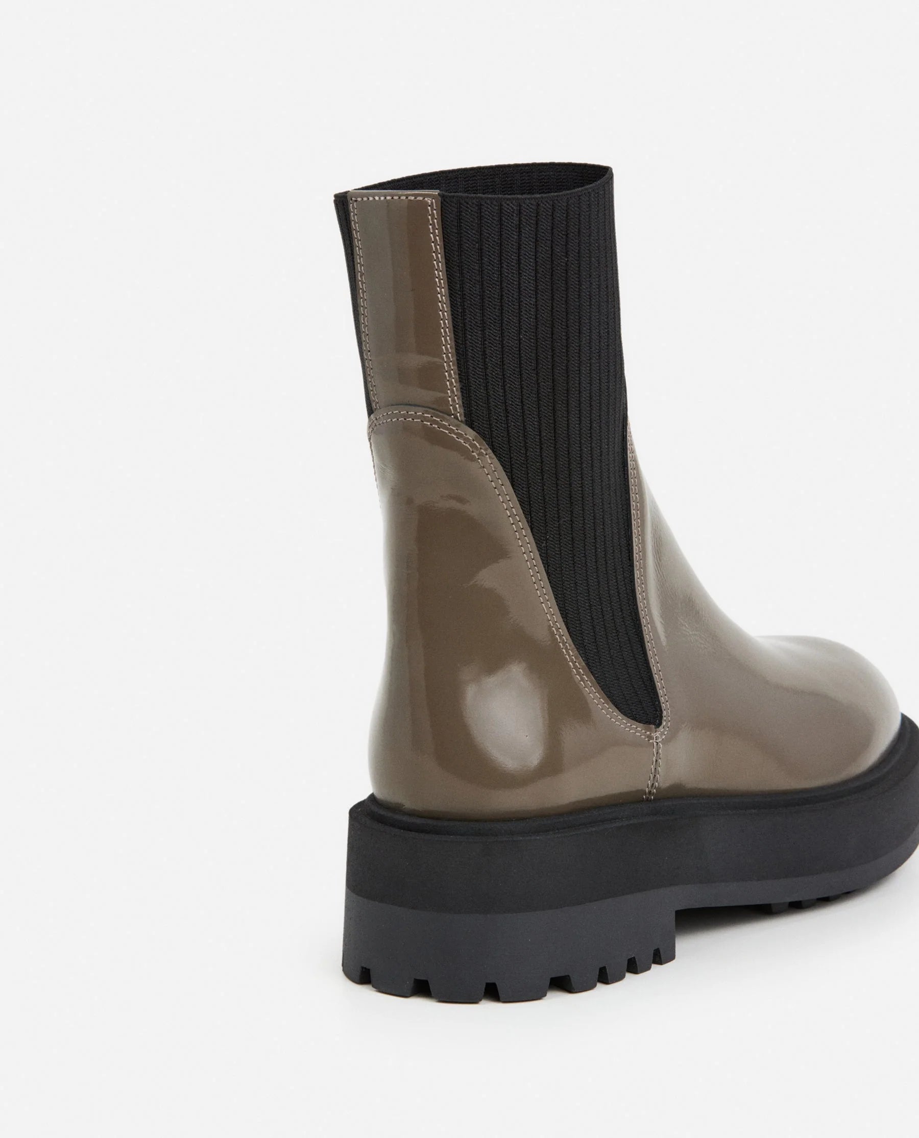 Flattered Aurora Khaki Leather Boot