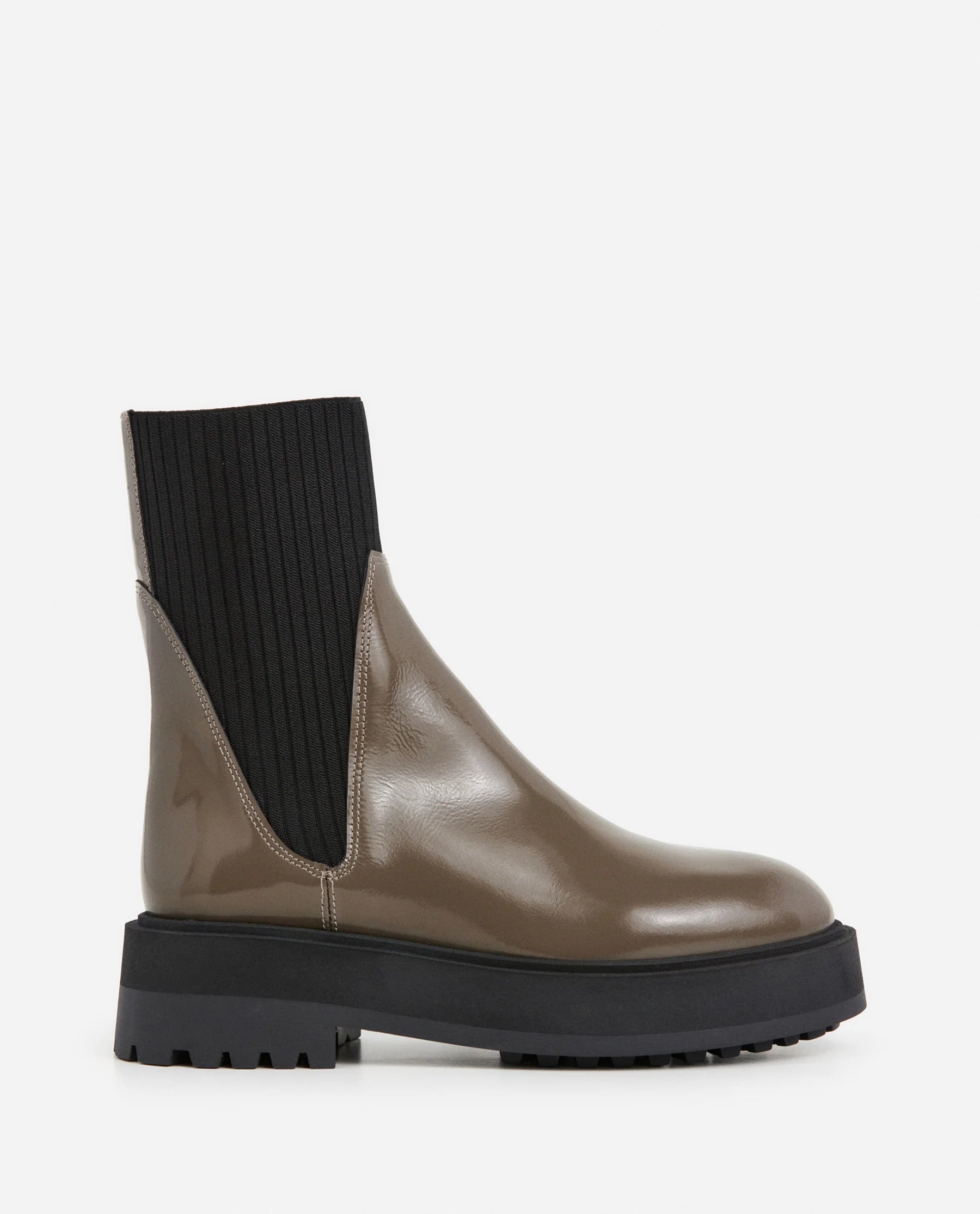 Flattered Aurora Khaki Leather Boot