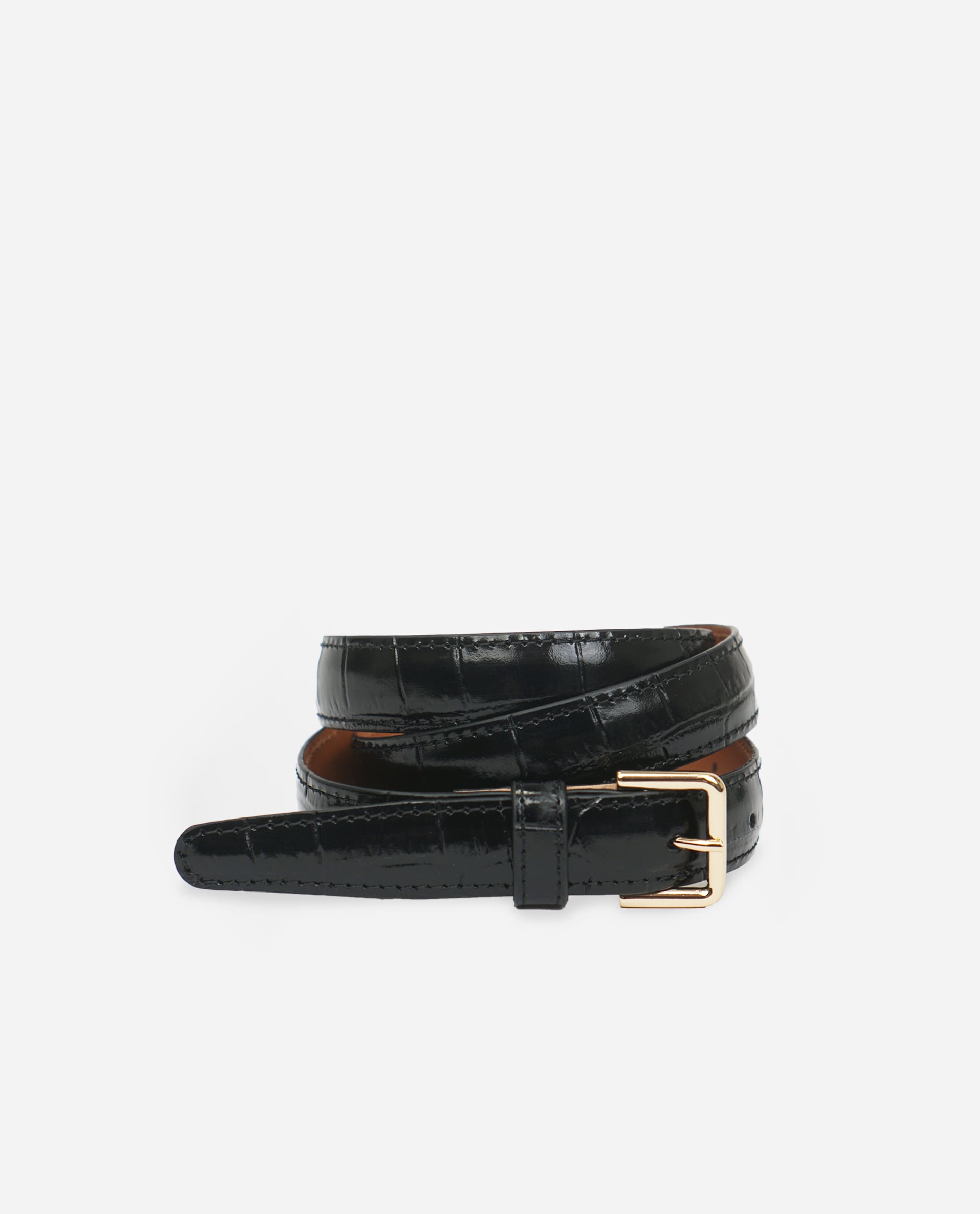 Flattered Barbara Leather Croco Belt