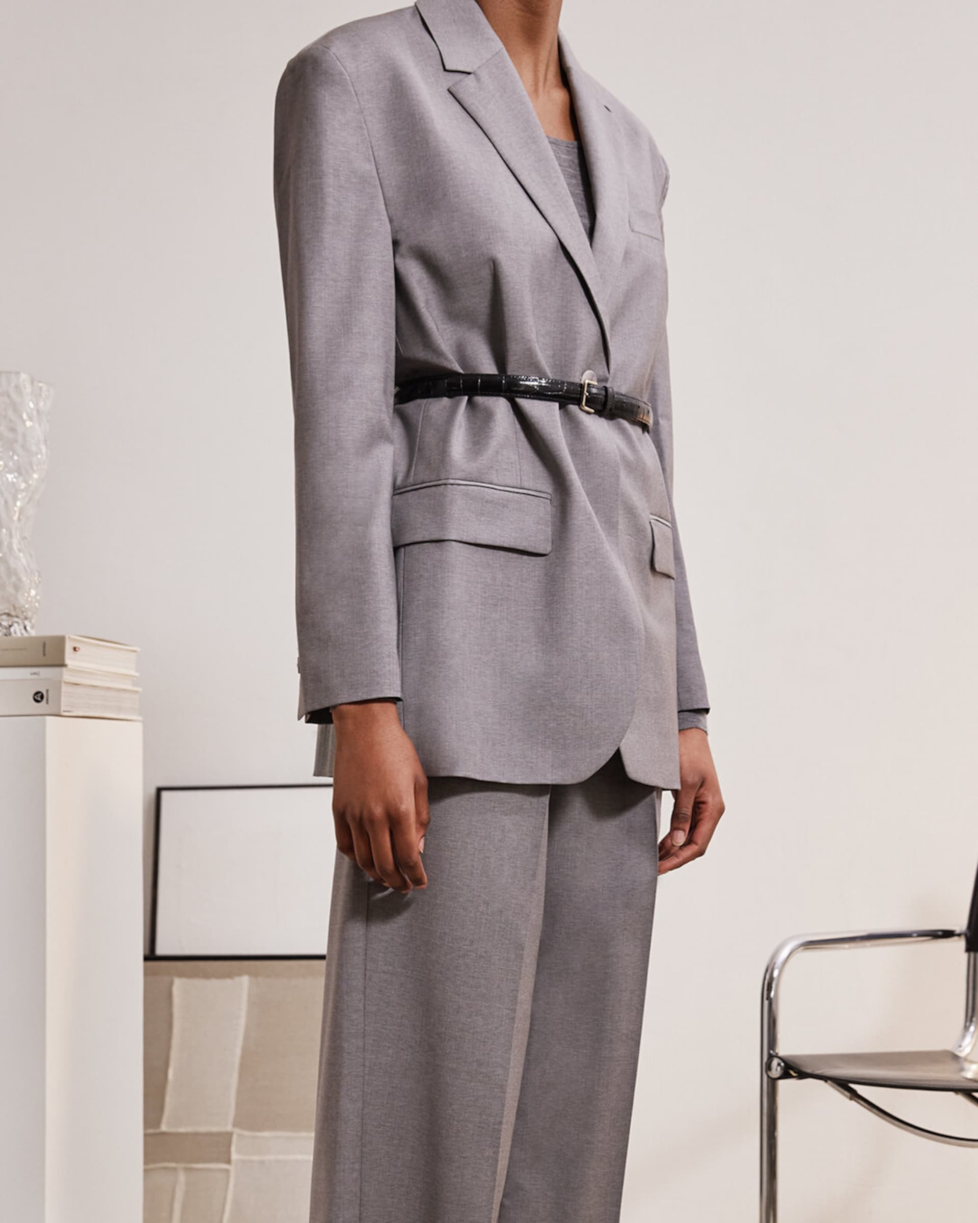 Flattered Barbara Leather Croco Belt