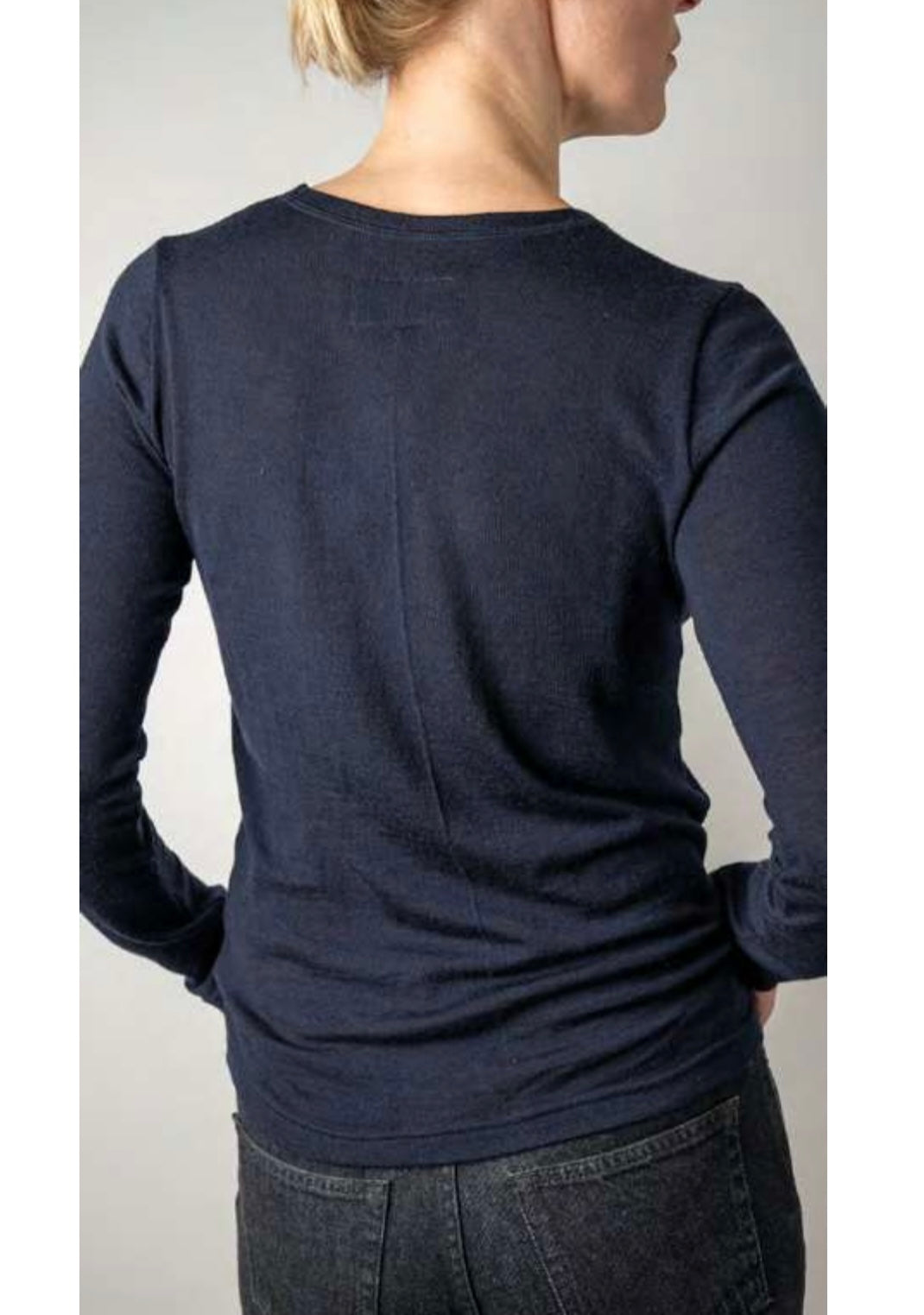 Private Fine Wool Knit Long Sleeve Top