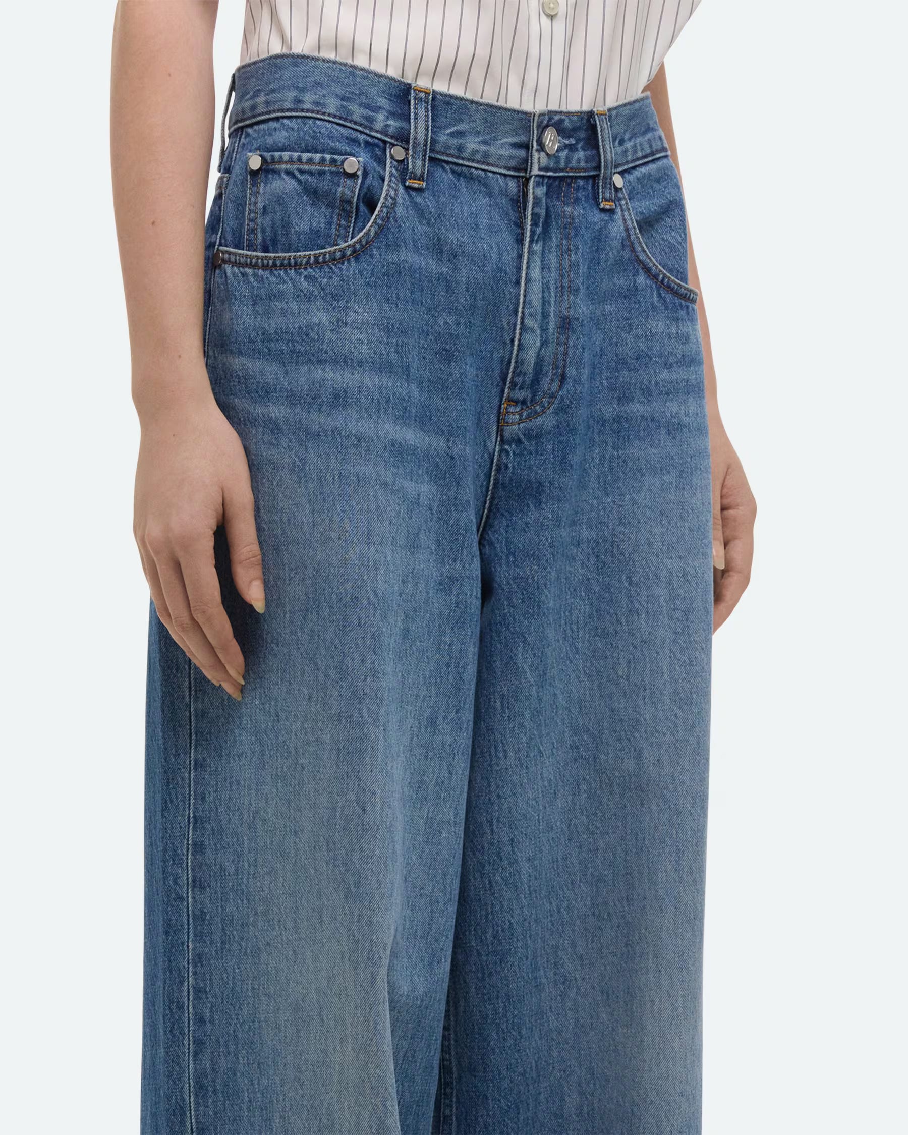 Helmut Lang Low Drop Jeans | Classic Blue