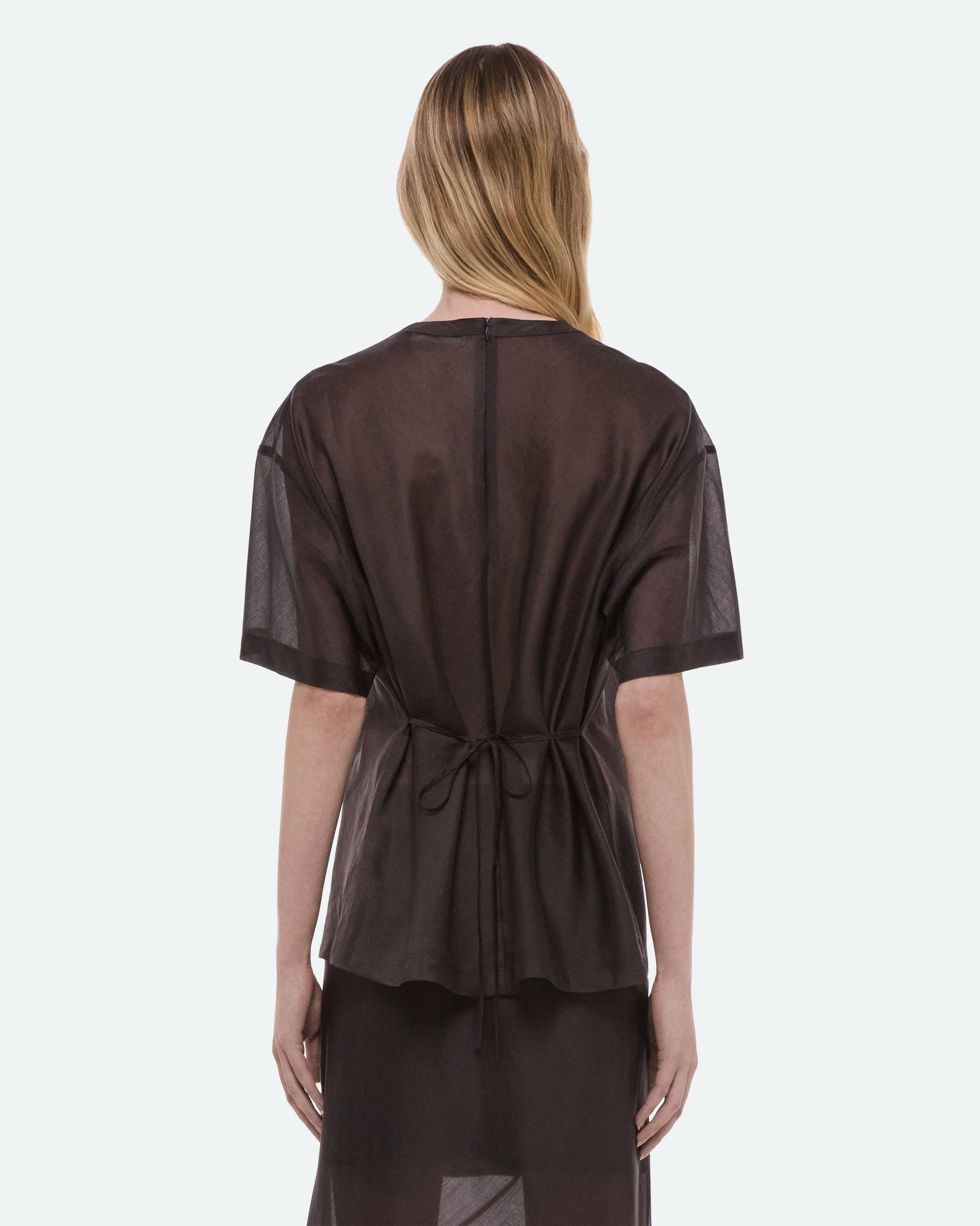 Helmut Lang Sheer Relaxed Tee | Bistre