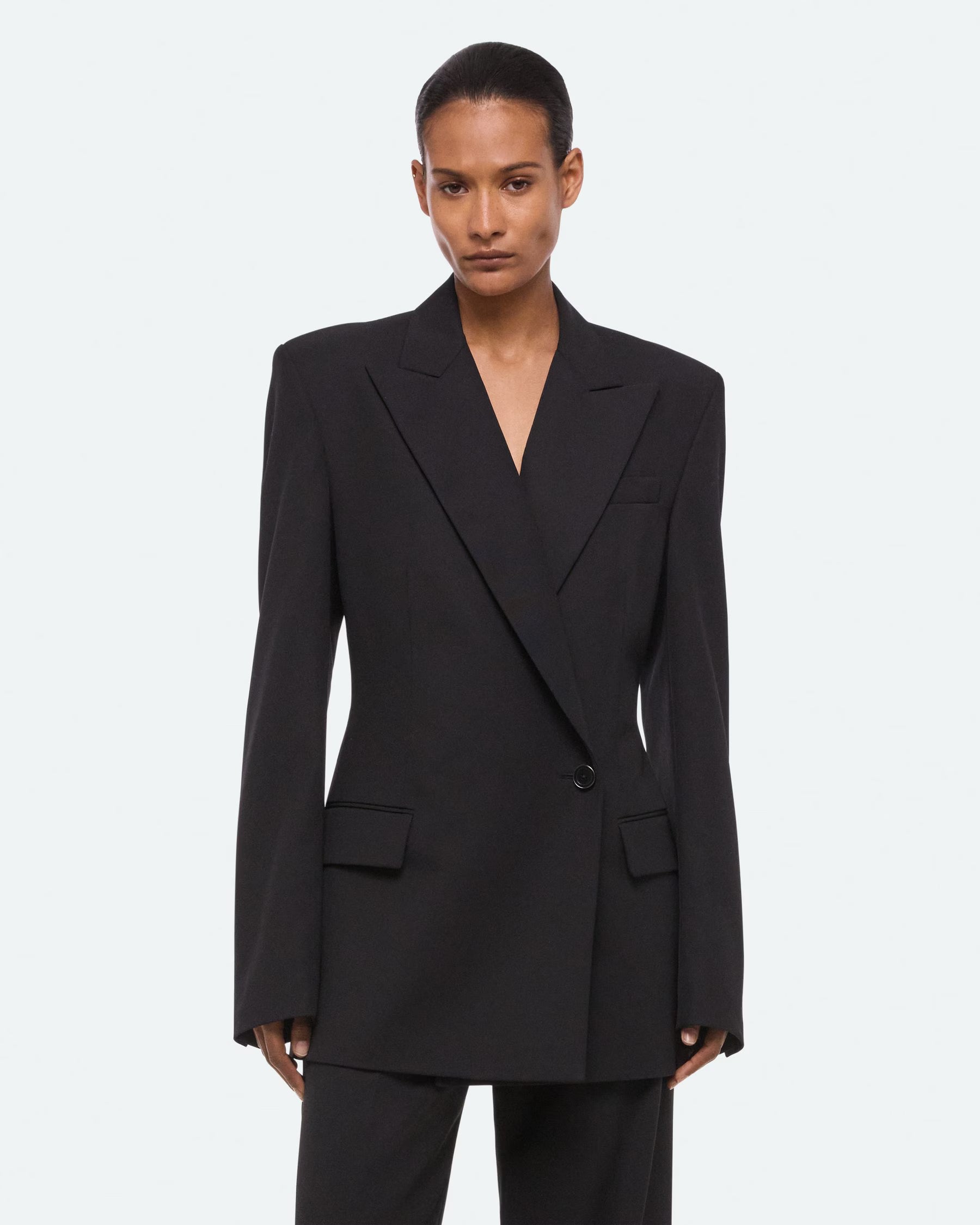 Helmut Lang Wardrobe Belted Blazer | Black